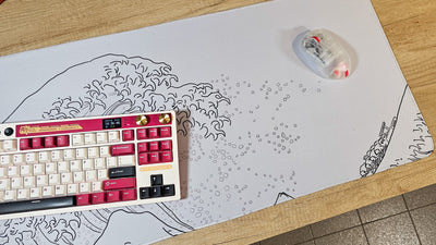 Mousepad Great Wave blanco 90x40 PRO | Custom
