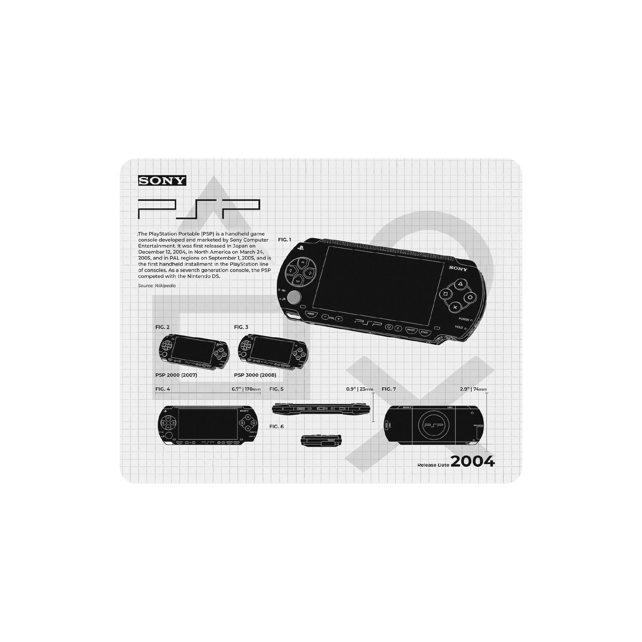 Mousepad Serie Ultra PlayStation Collection | NOTMID