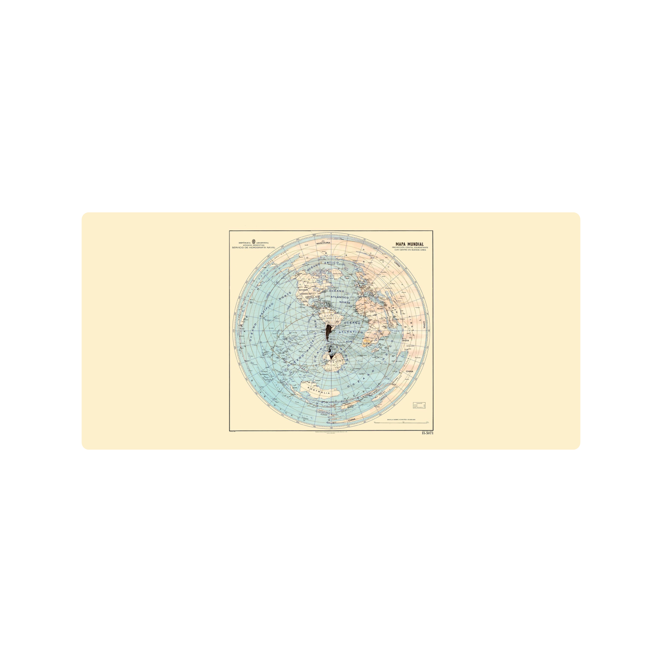 Mousepad Argentina cenital 85x40 Classic | Custom