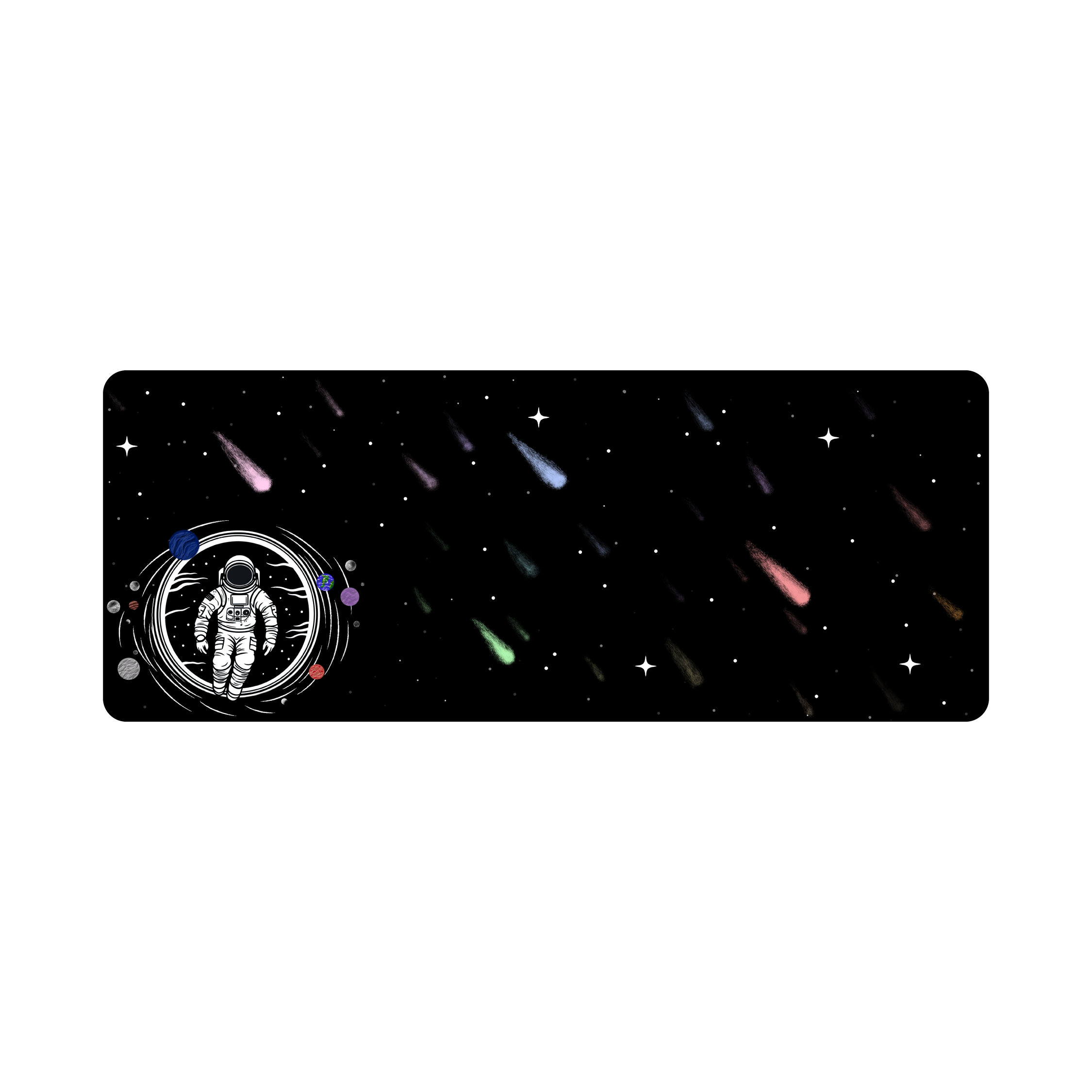 Mousepad Astronauta en el espacio 115x45 Classic | Custom