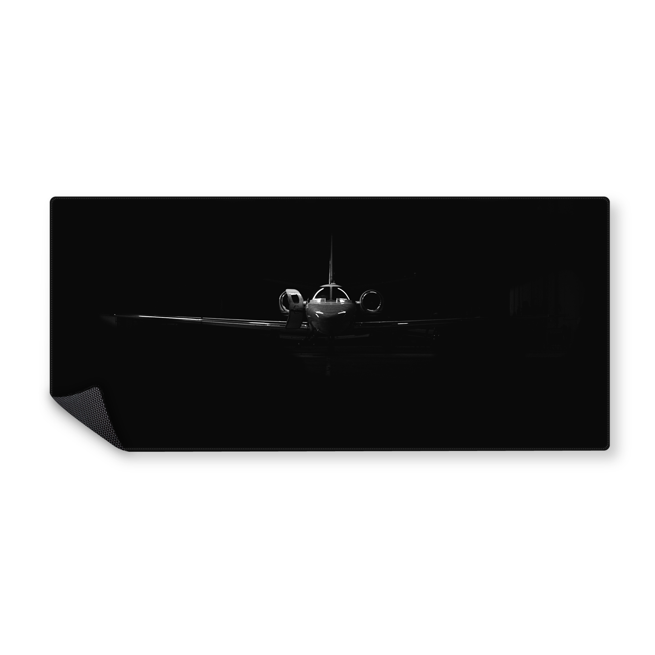 Mousepad Avion Blanco y negro 90x40 Classic | Custom