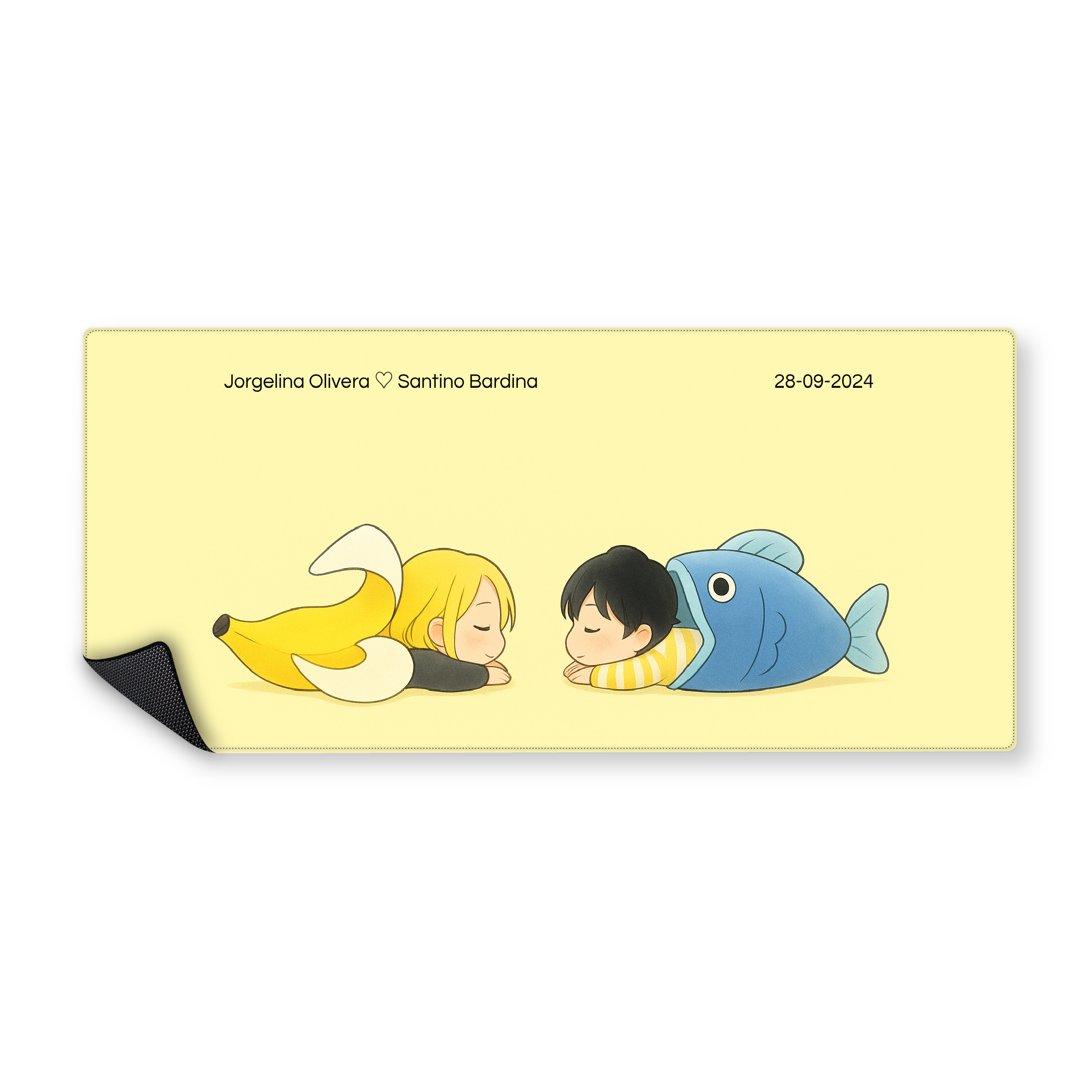 Mousepad Banana Fish por Aniversario 90x40 Classic | Custom
