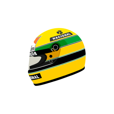 Casco Ayrton Senna 25x25 | MgM FORMS