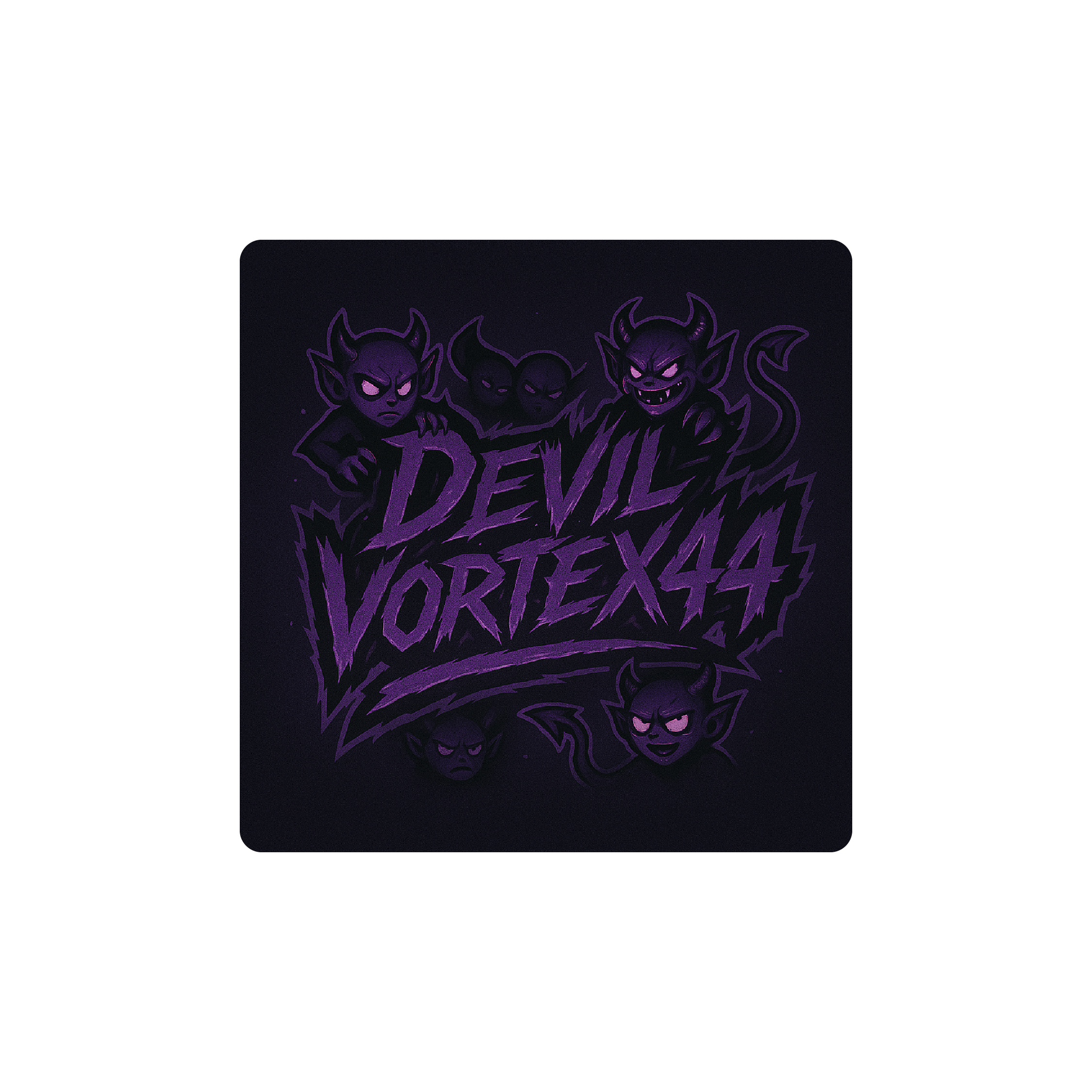 Mousepad DevilVortex44 Purple 50x50 Classic | Custom