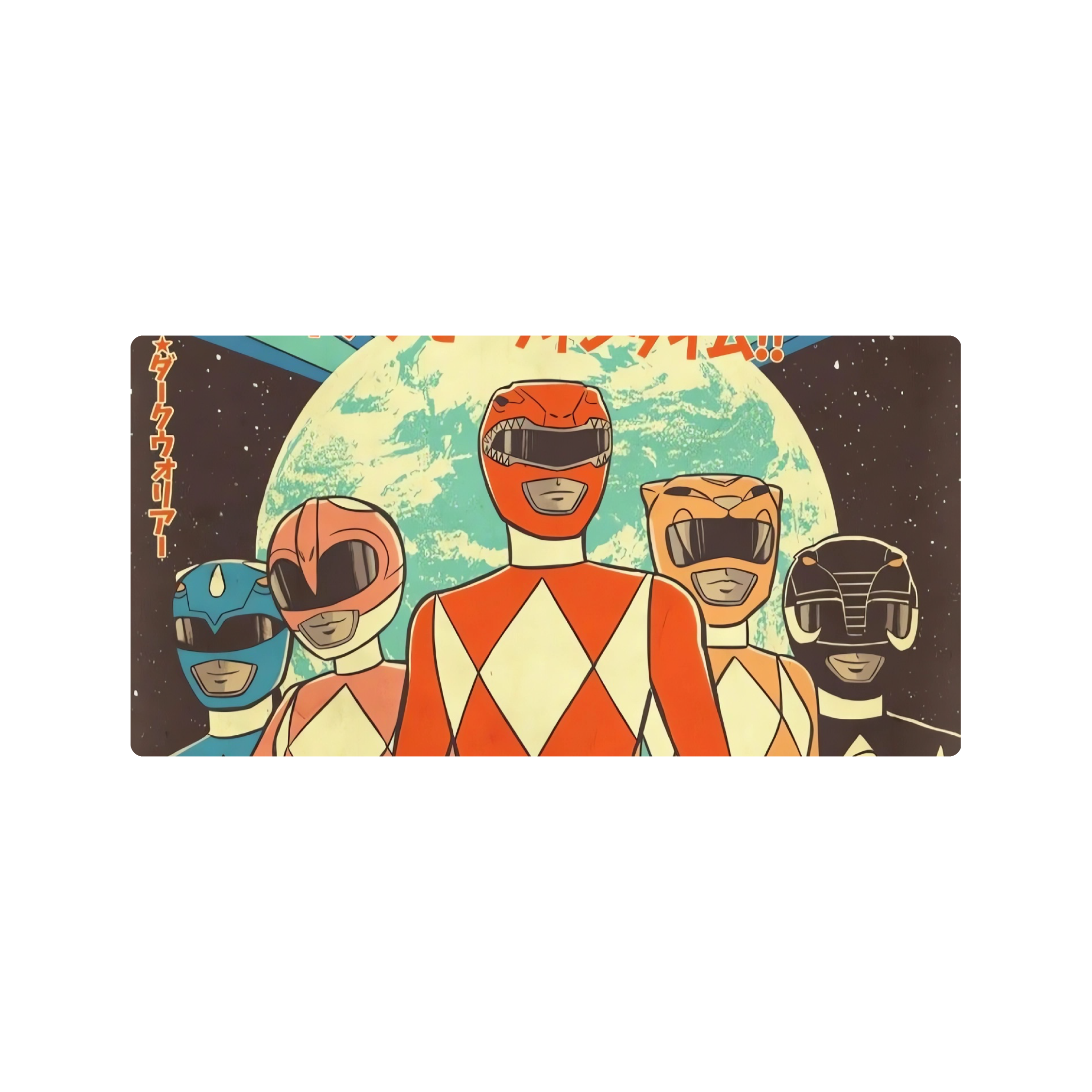 Mousepad Diseño de Power Rangers Clasicos 60x30 Classic | Custom