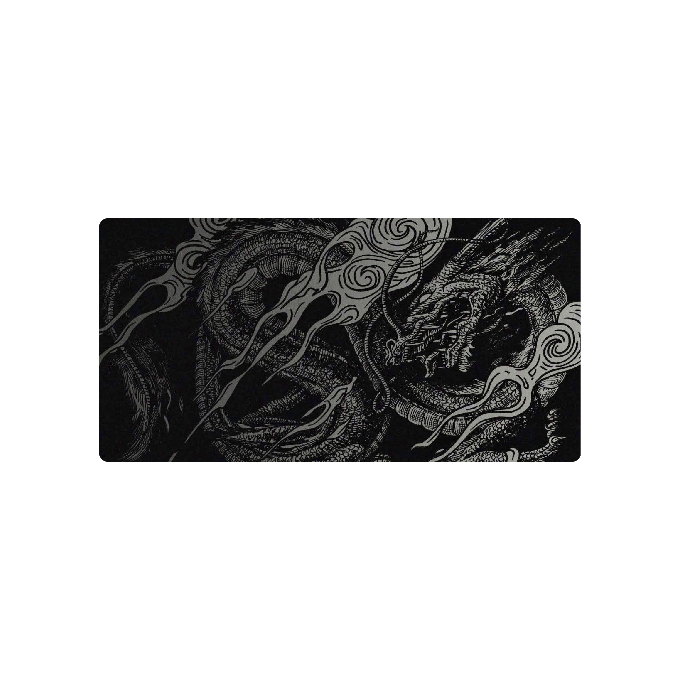 Mousepad Dragon black and white 80x40 Classic | Custom