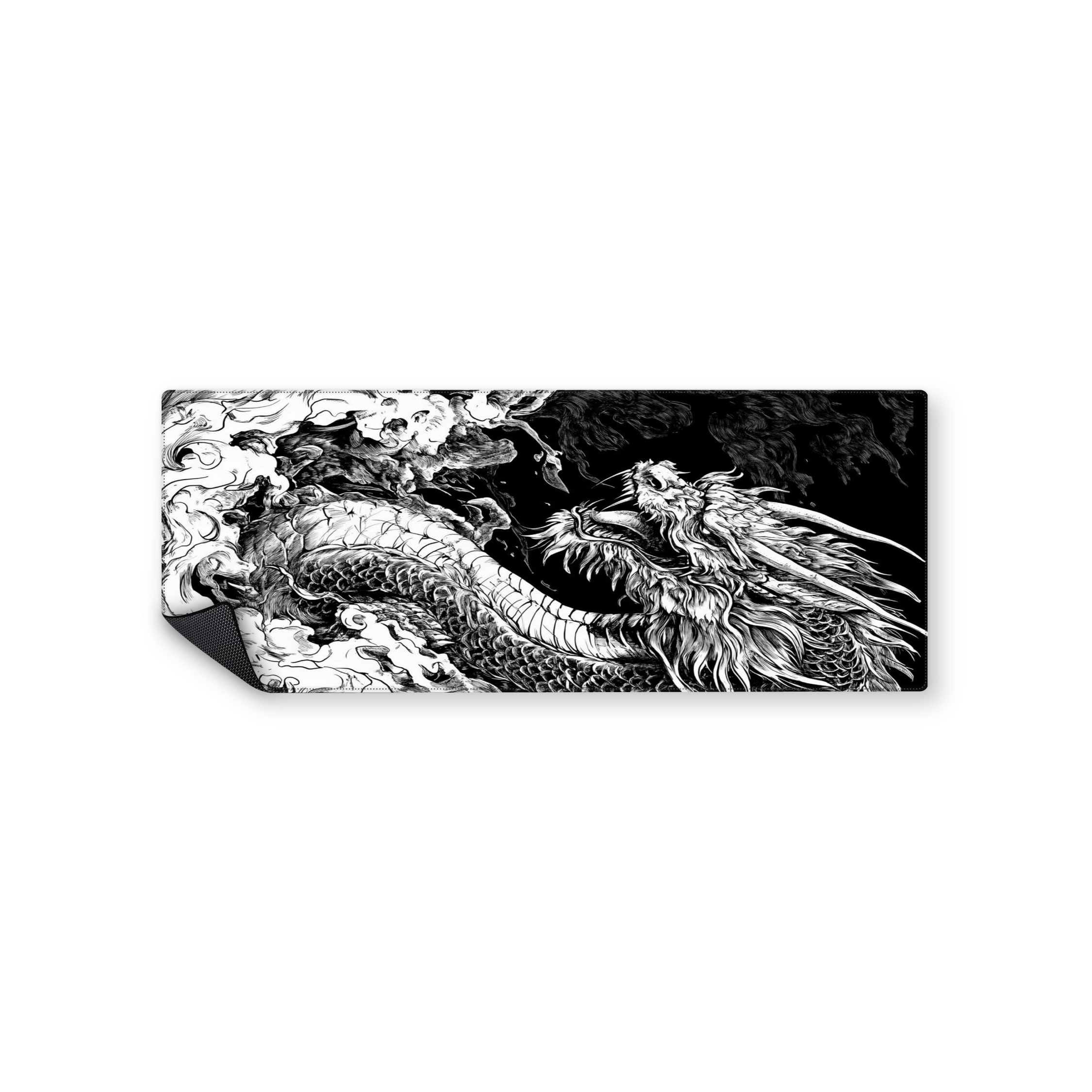 Mousepad Dragon blanco y negro 82x32 Classic | Custom