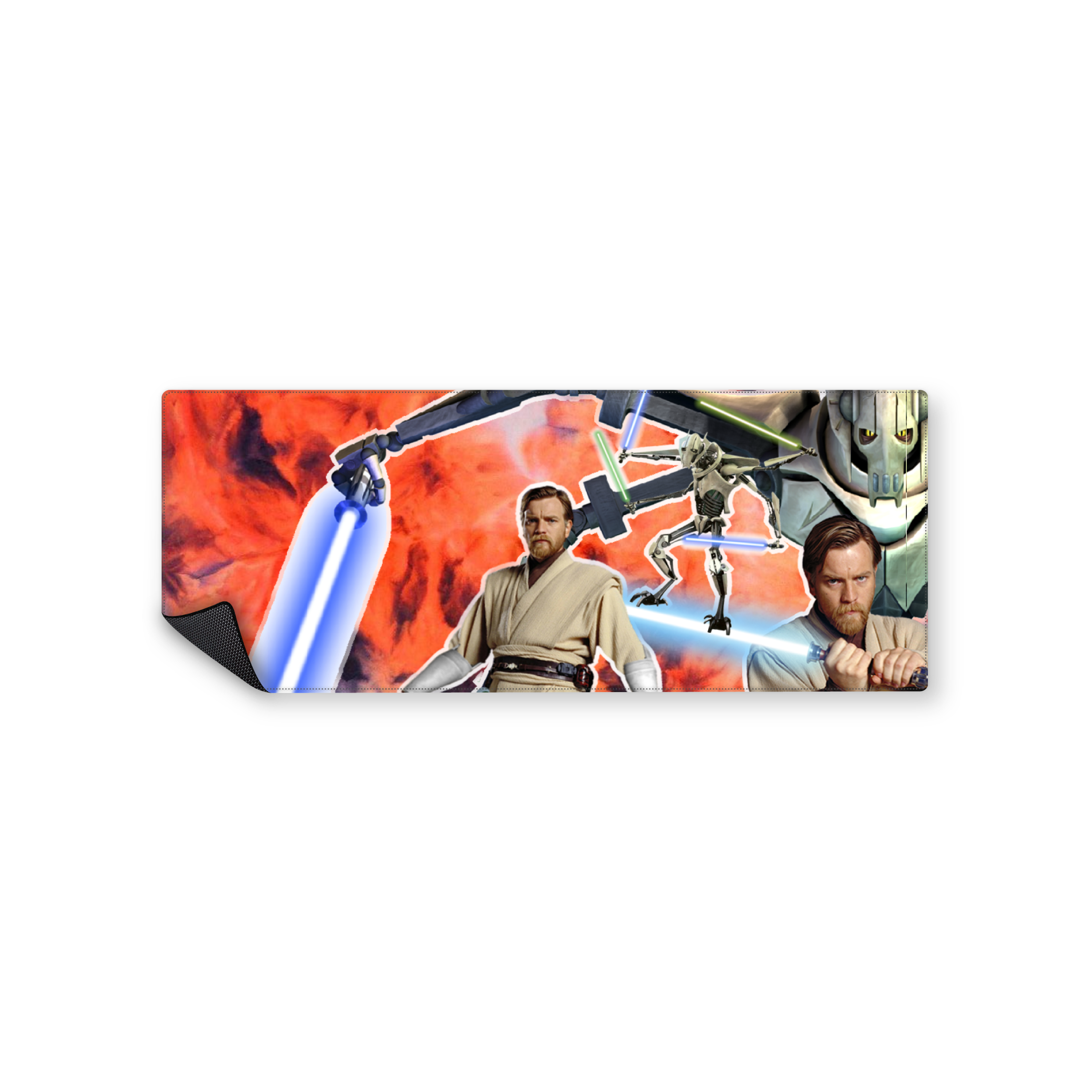 Mousepad ESTE Obi Wan Kenobi y General Grievous 82x32 Classic | Custom