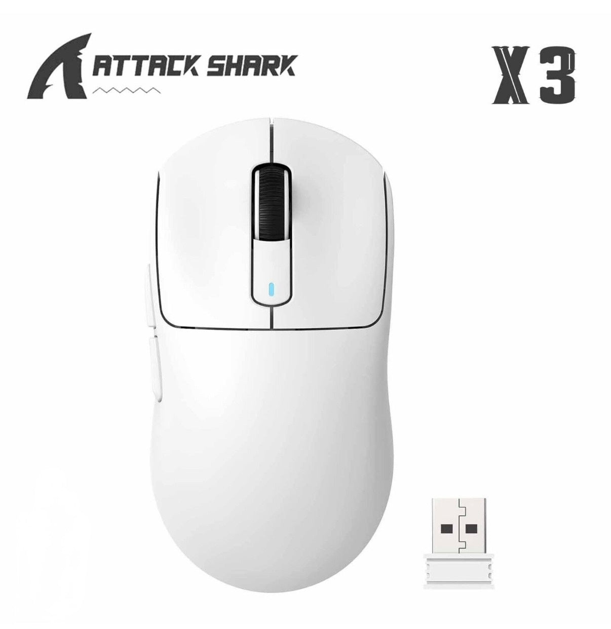 Mouse Gamer Attack Shark X3 Blanco 🚀