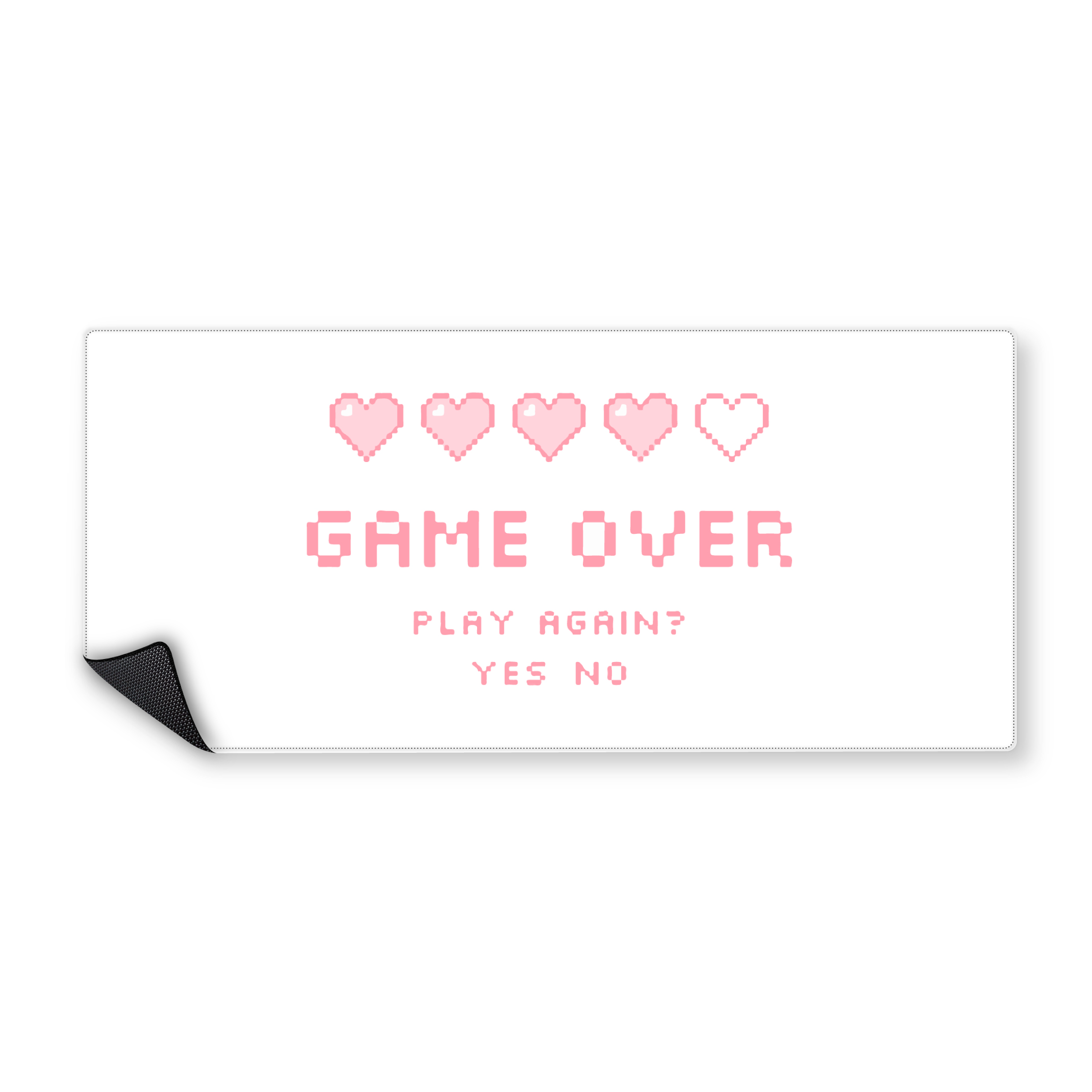 Mousepad Game over rosa 90x40 Classic | Custom