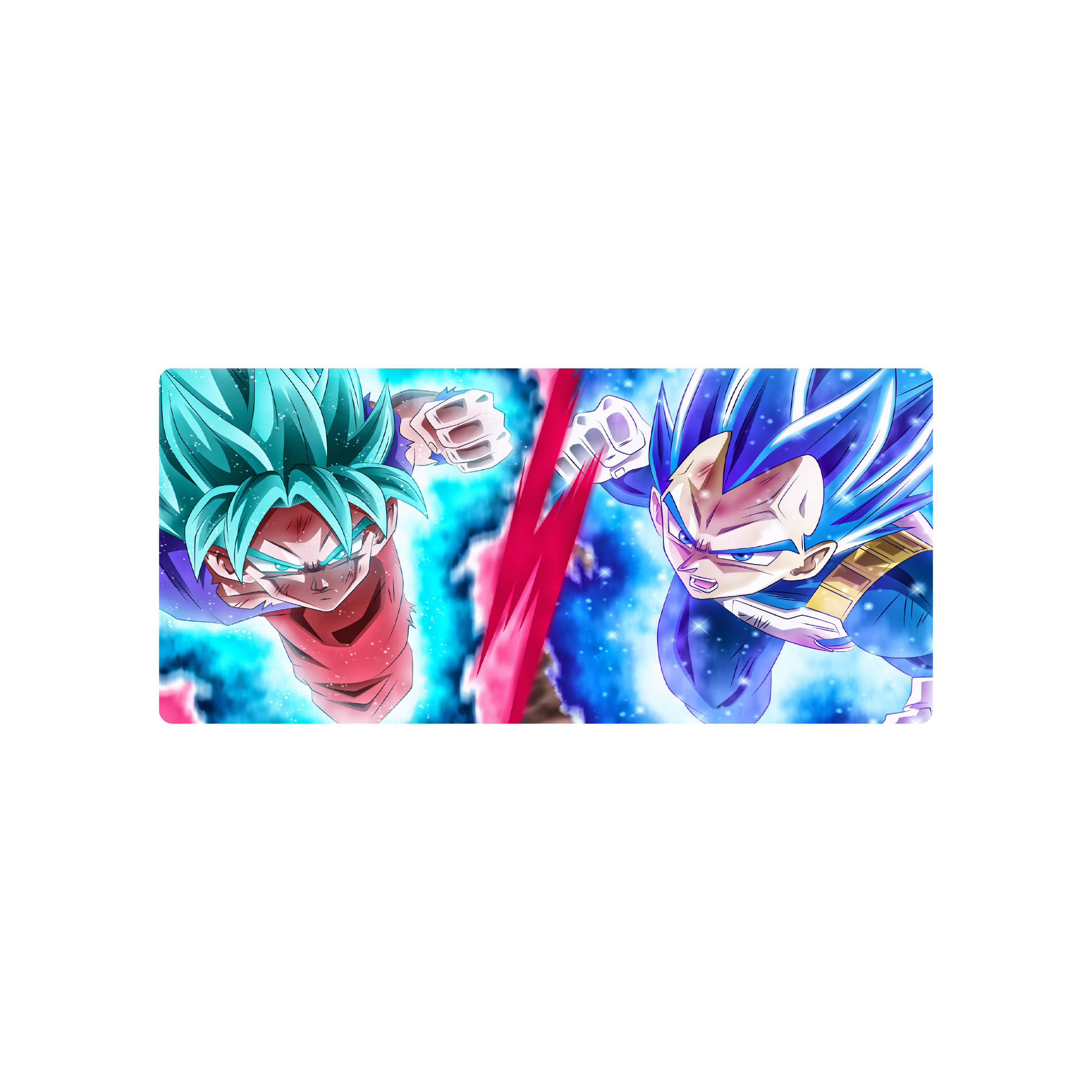 Mousepad Goku y Vegeta Blue 86x39 Classic | Custom