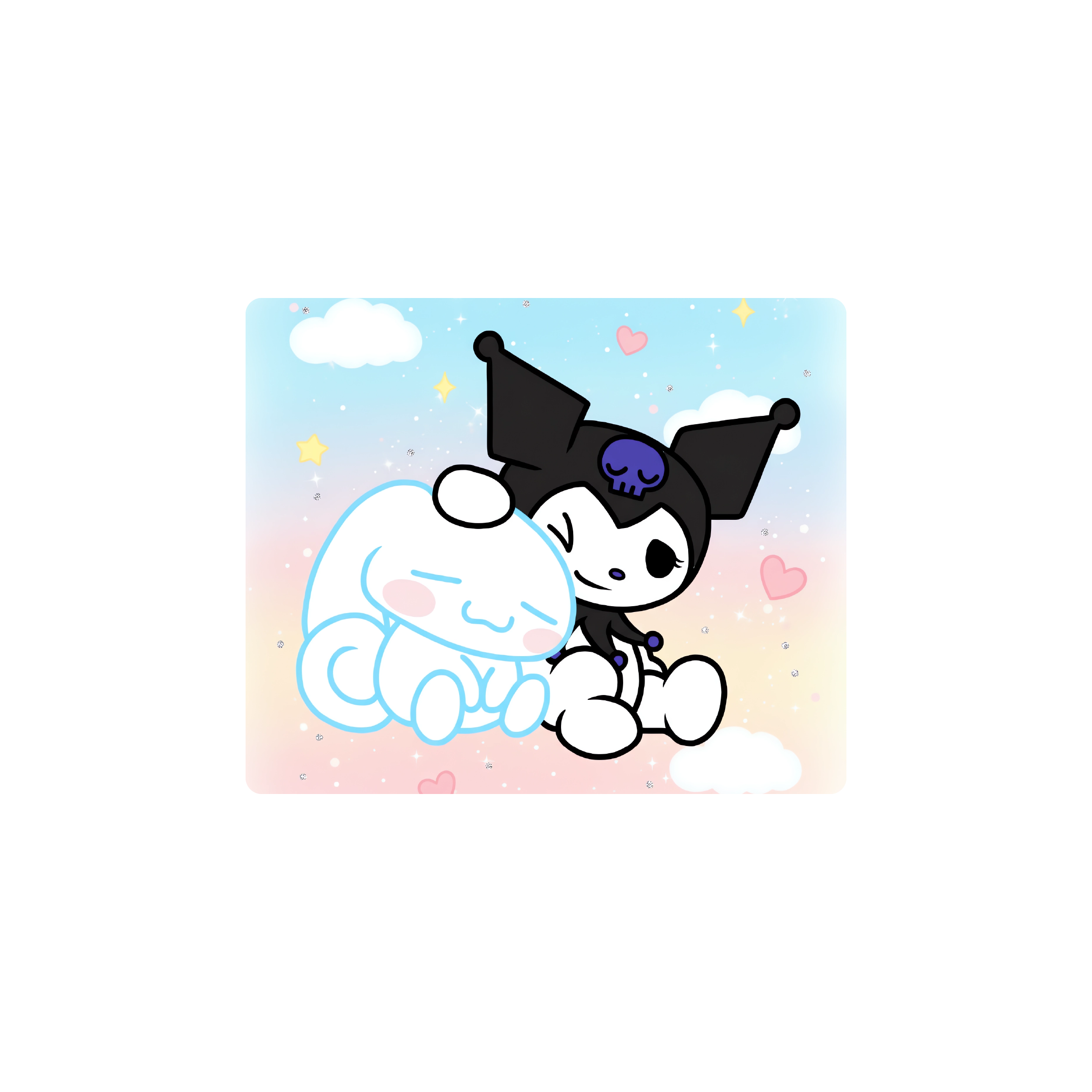 Mousepad Kuromi Y cinamoroll 30x25 Classic | Custom