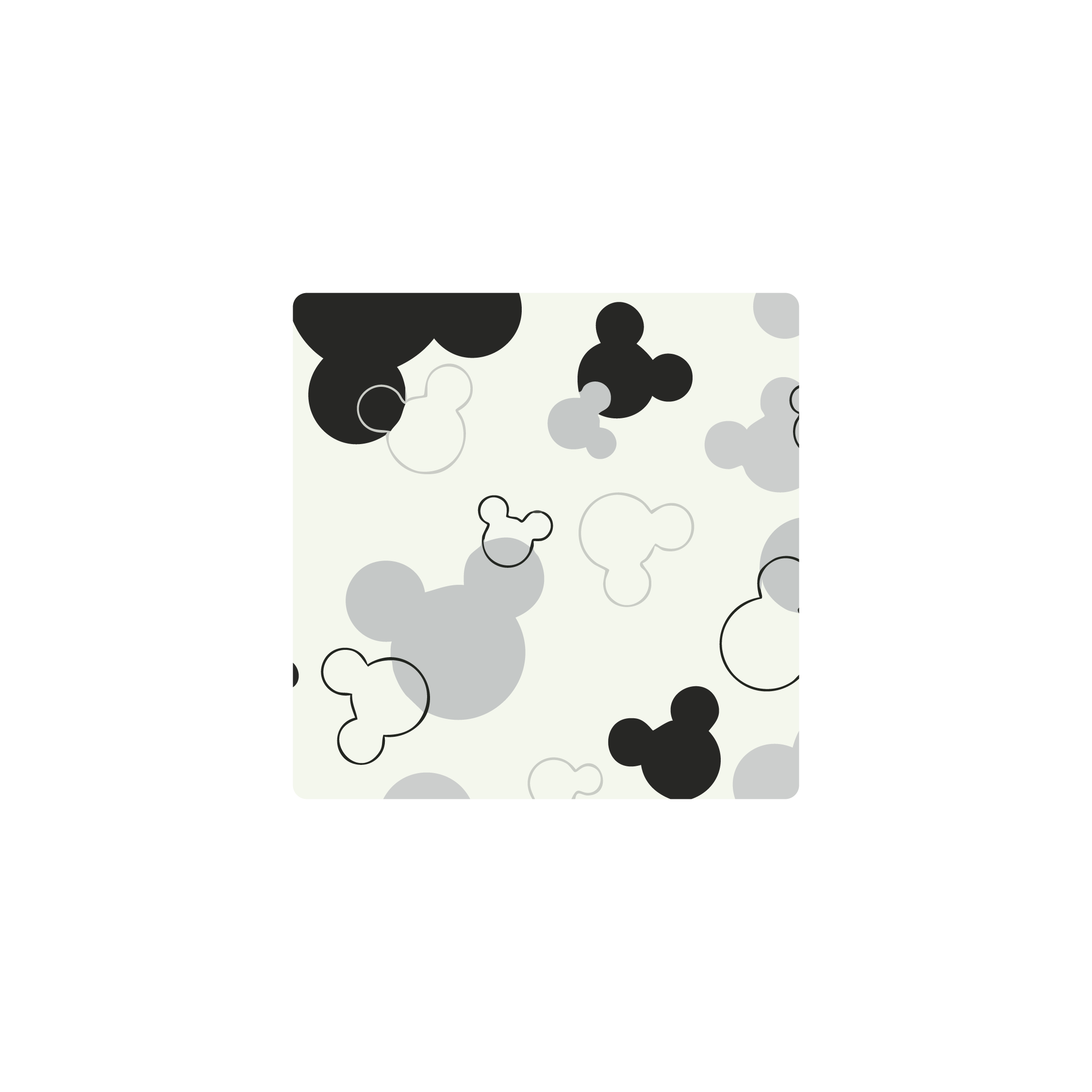 Mousepad Mickey 38x38 Classic | Custom