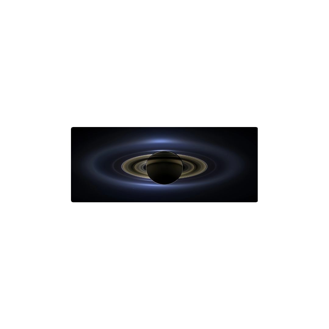 Saturno y la tierra