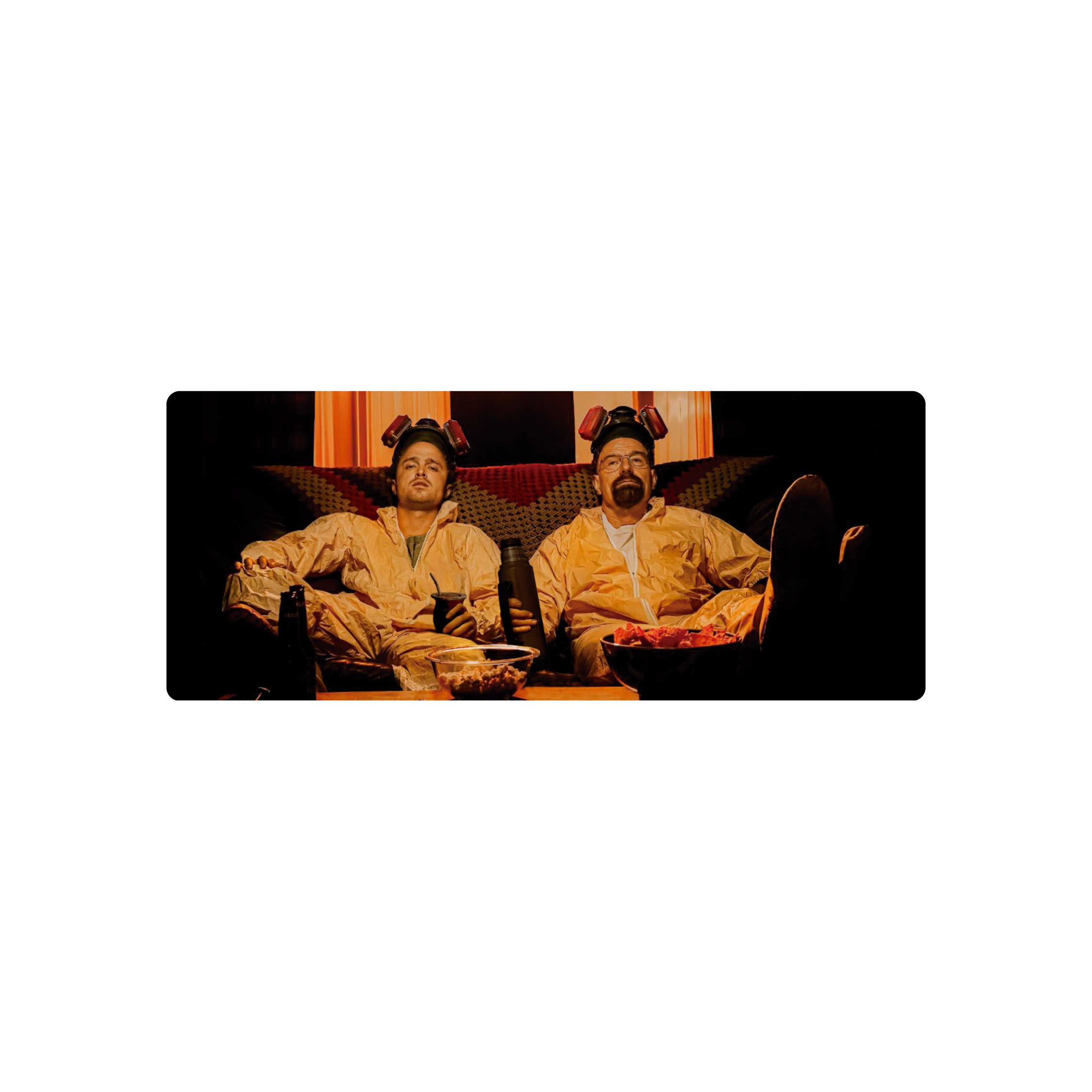 Mousepad Mr White y Jesse Mateando 75x30 Classic | Custom