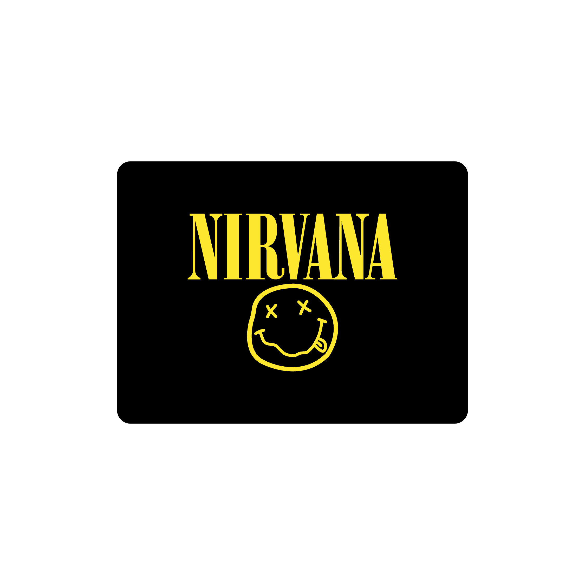 Mousepad Nirvana logo smiley face 40x30 Classic | Custom