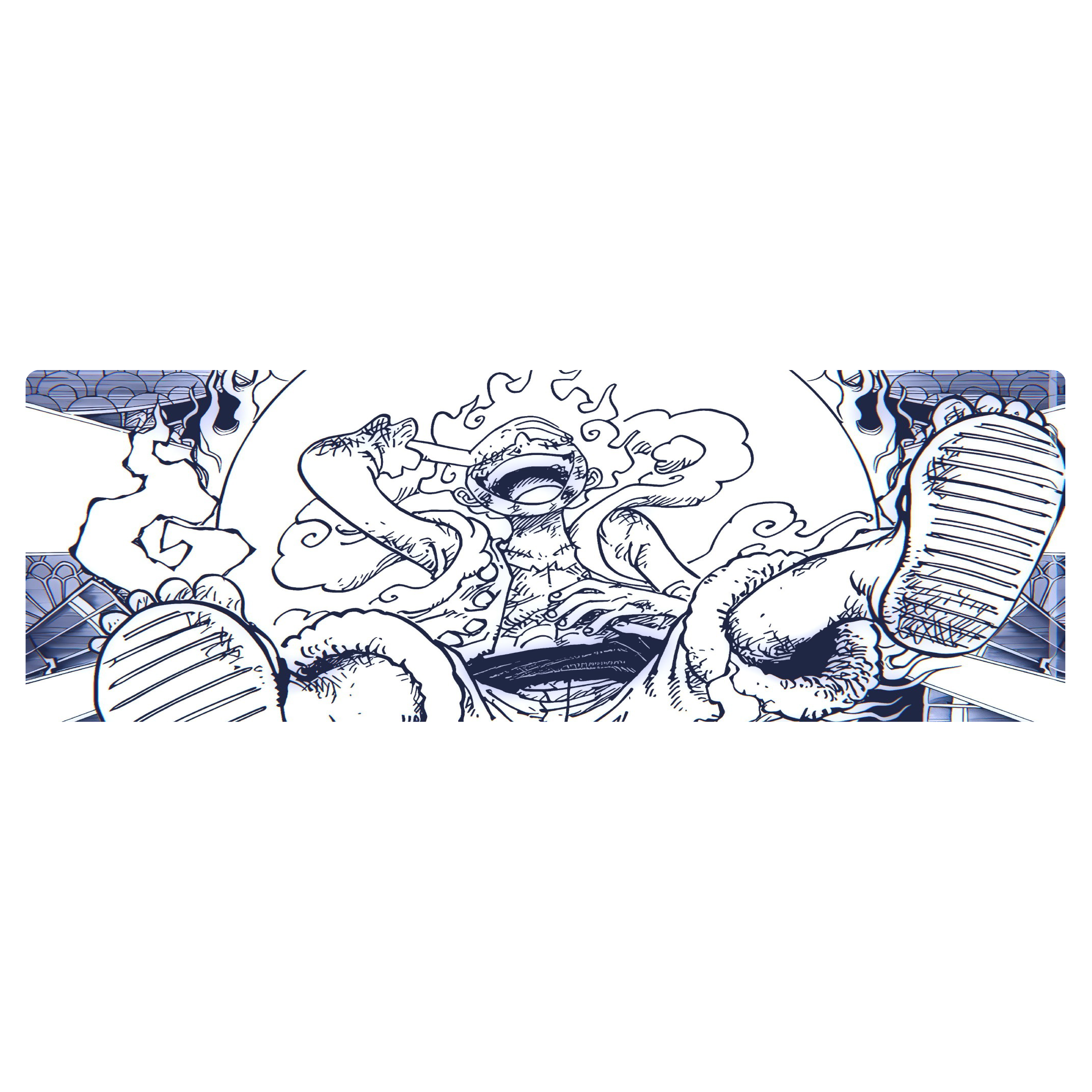 Mousepad One Piece Luffy Gear 150x50 Classic | Custom