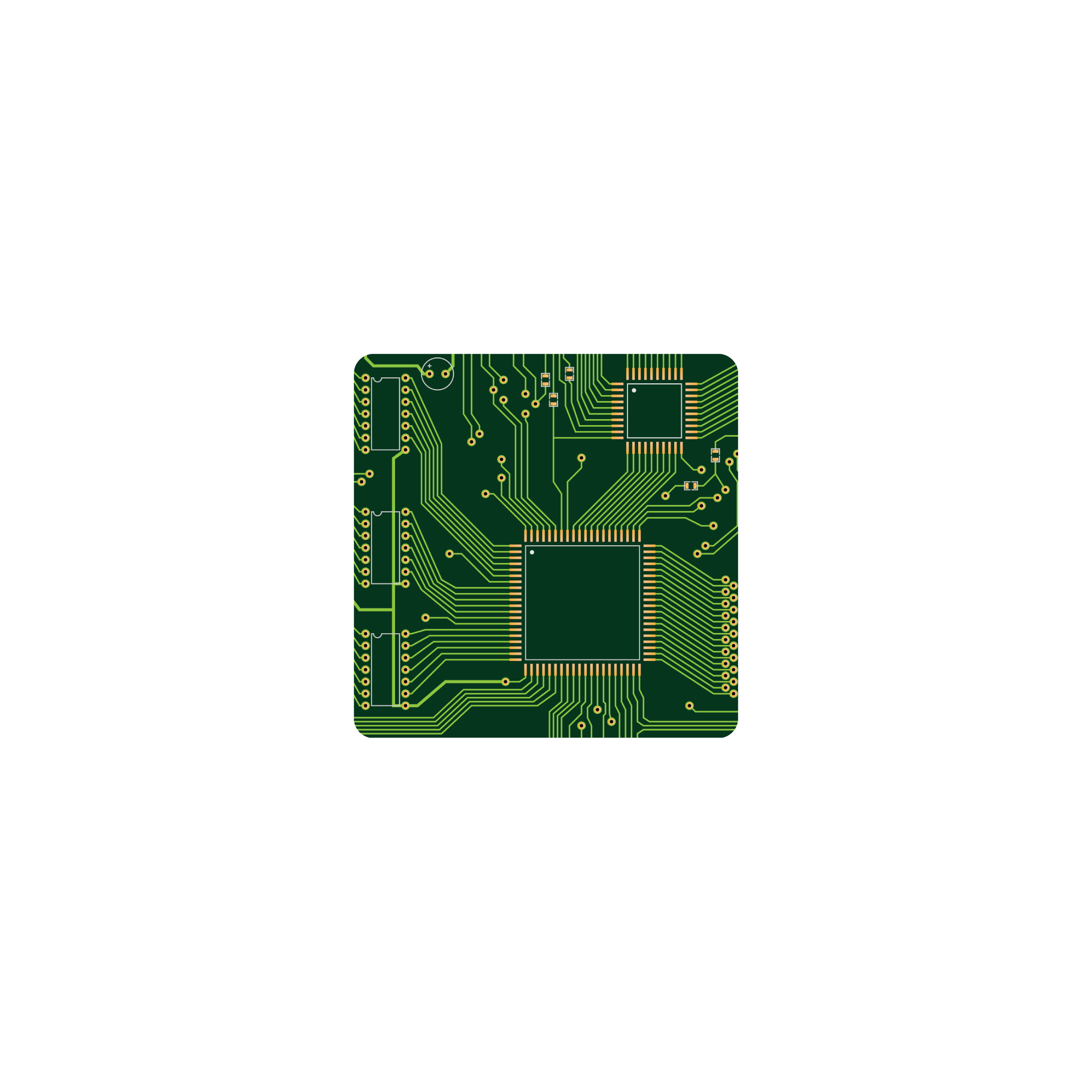 Mousepad PCB Electronica 25x25 Classic | Custom