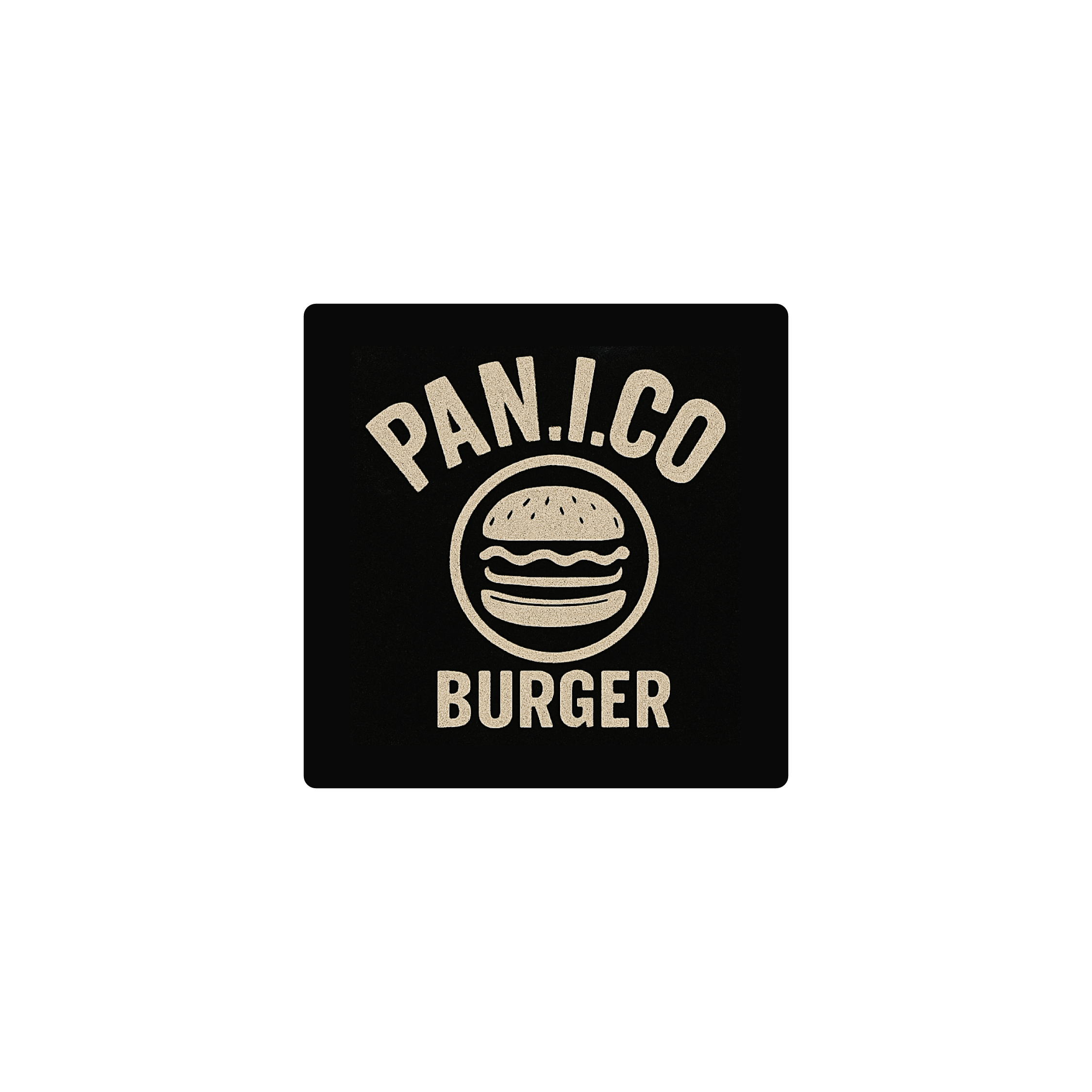 Mousepad Pánico burger 25x25 Classic | Custom