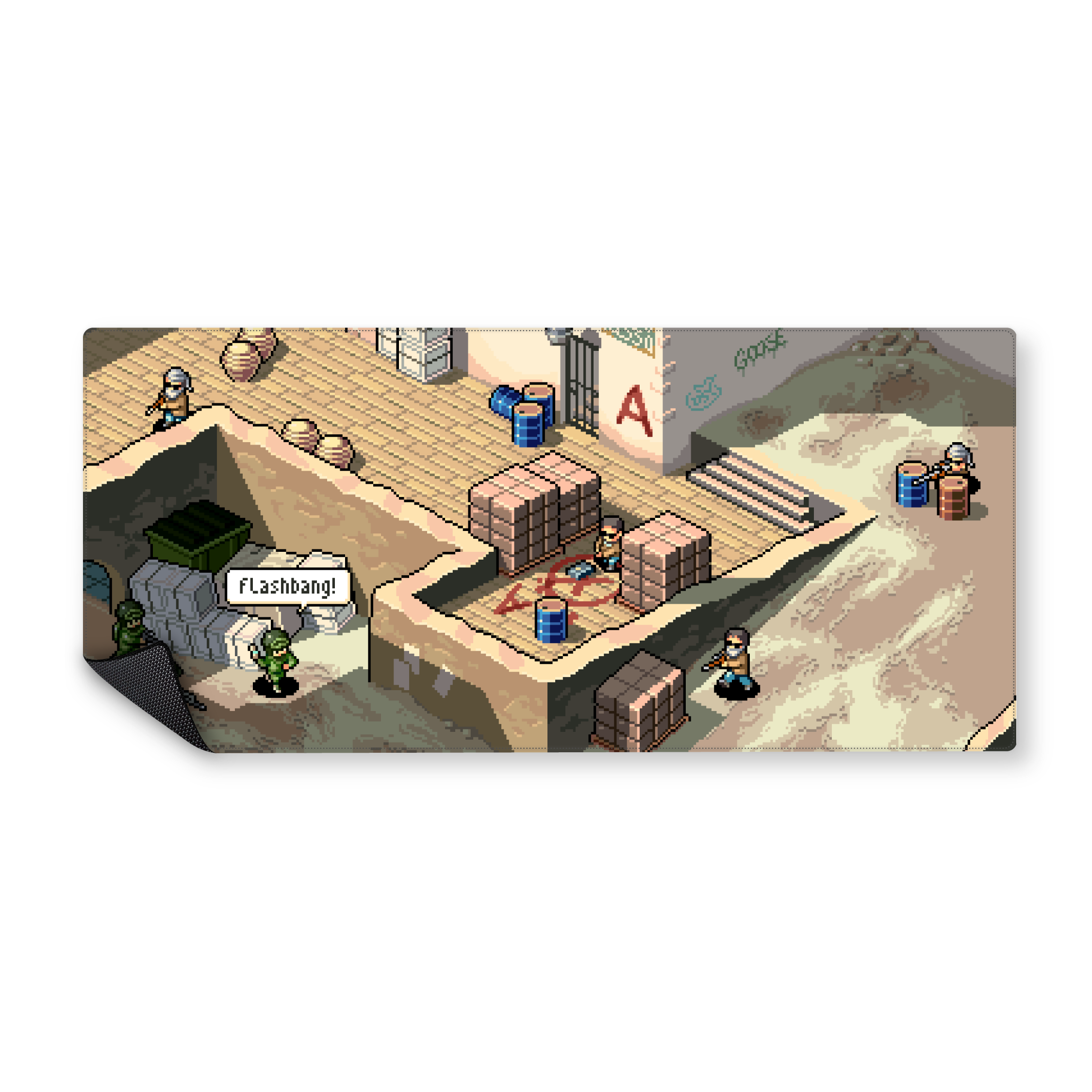 Mousepad Pixel Strike 90x40 Classic | Custom