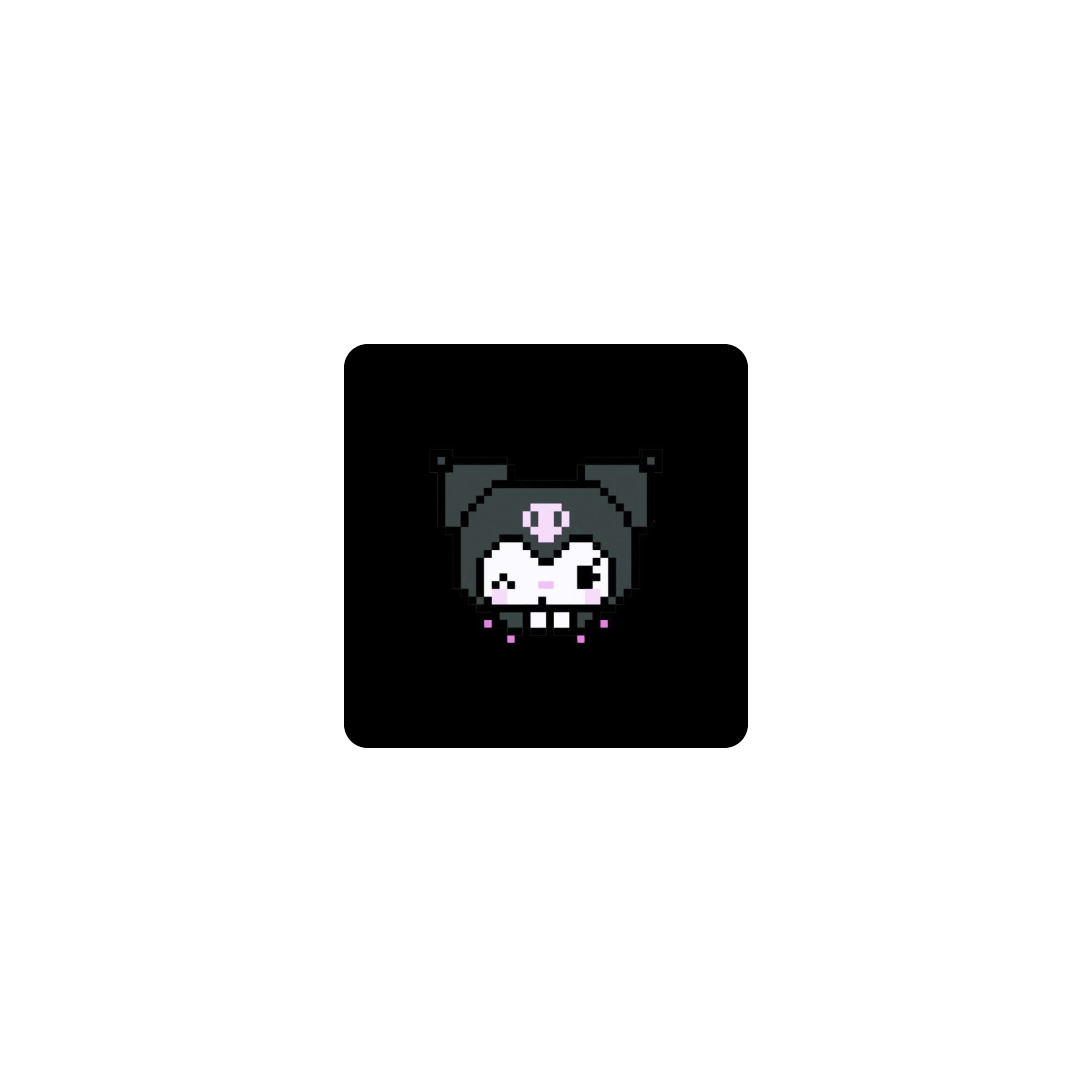 Mousepad Pixelart Kuromi 25x25 Classic | Custom