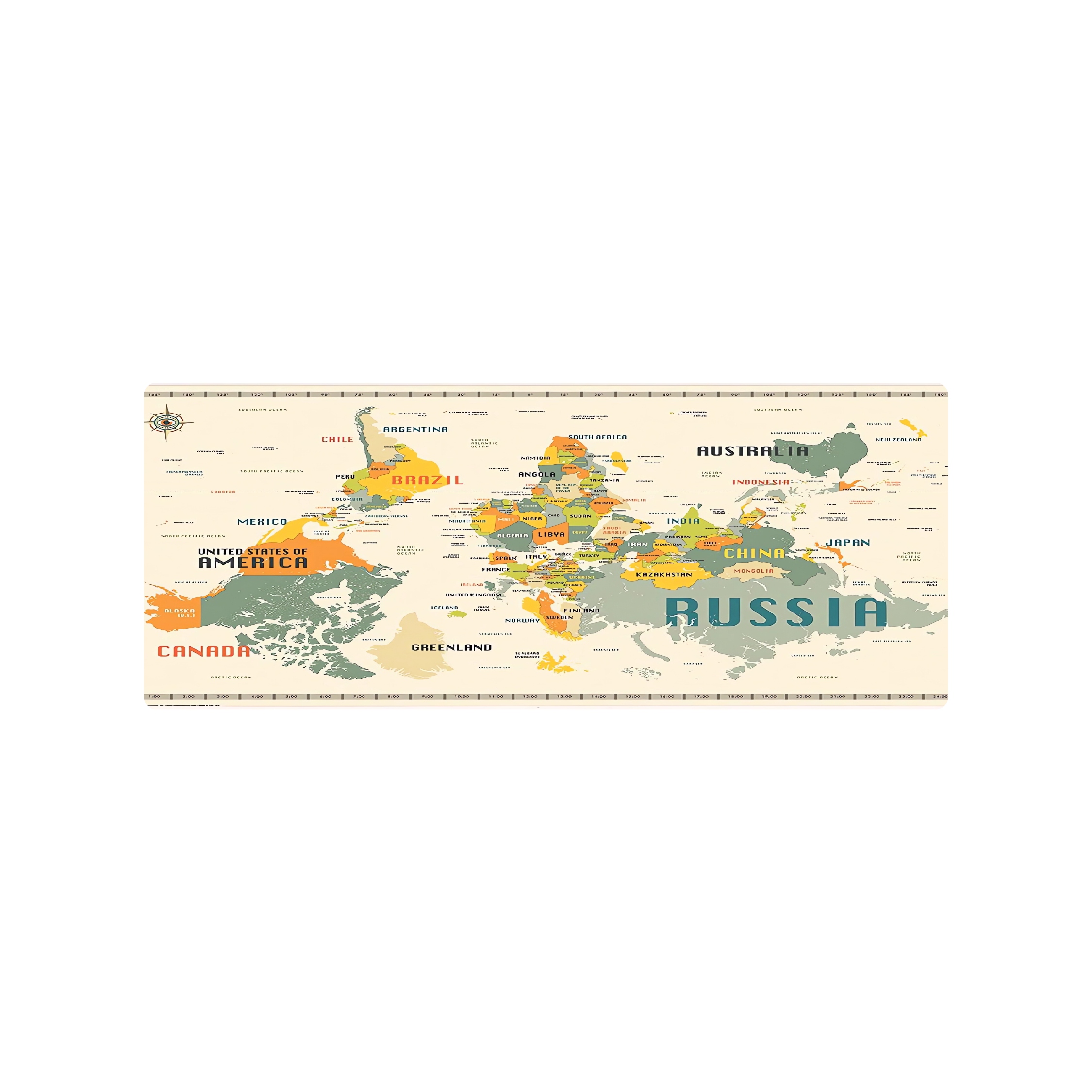 Mousepad Planisferio invertido 100x40 Classic | Custom