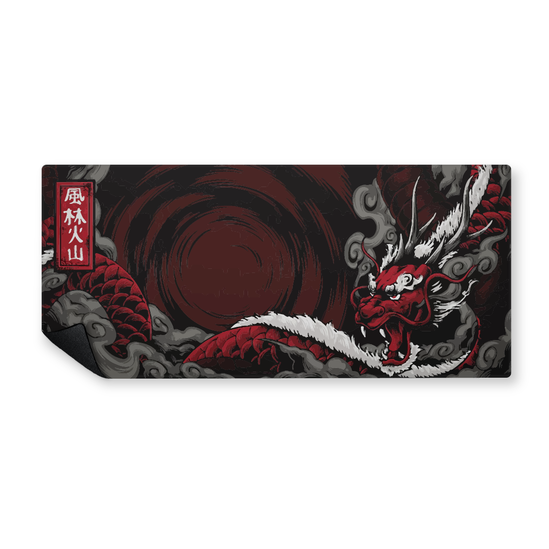 Red Dragon Mousepad | MGMGAMERS
