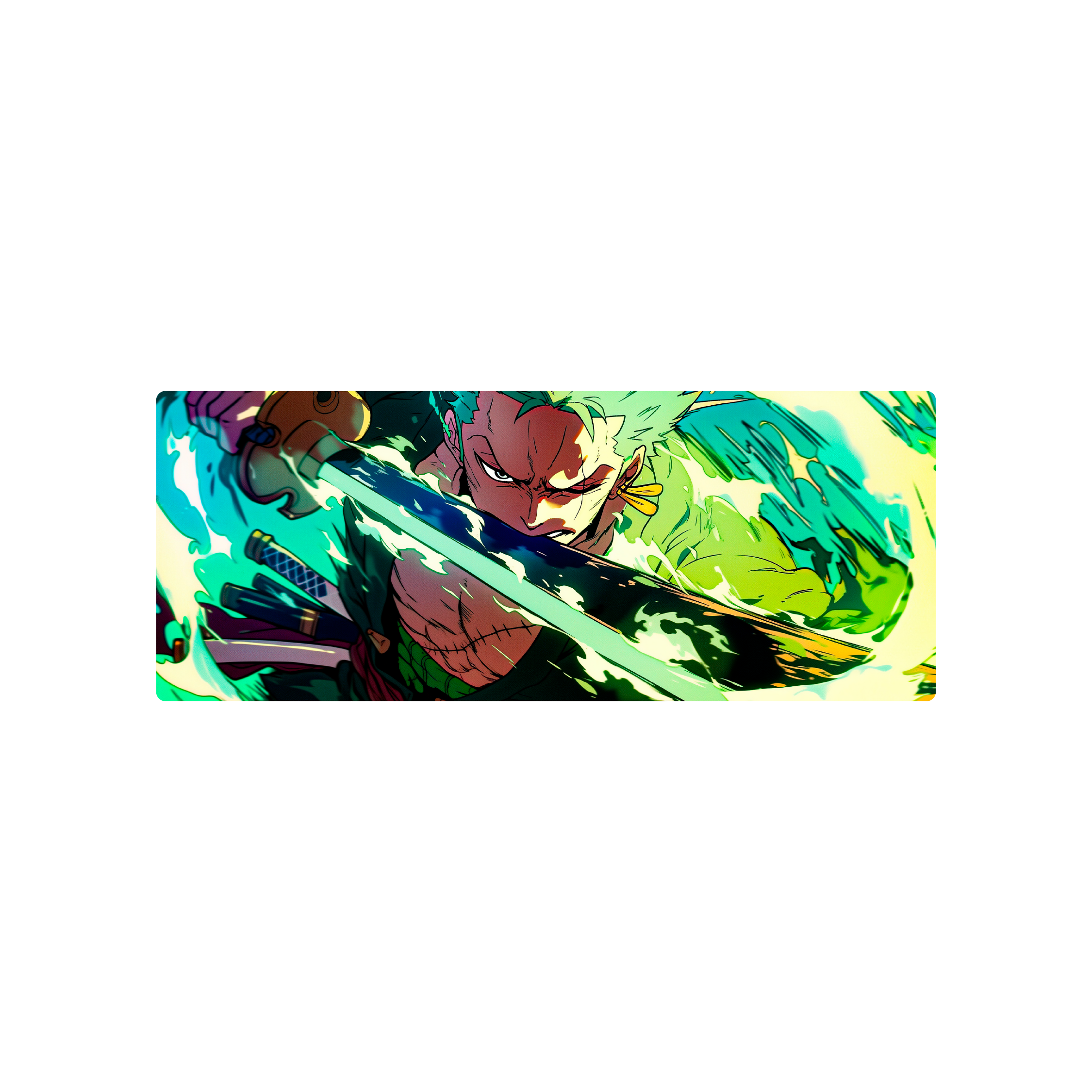 Mousepad Roronoa Zoro Green 82x32 PRO | Custom