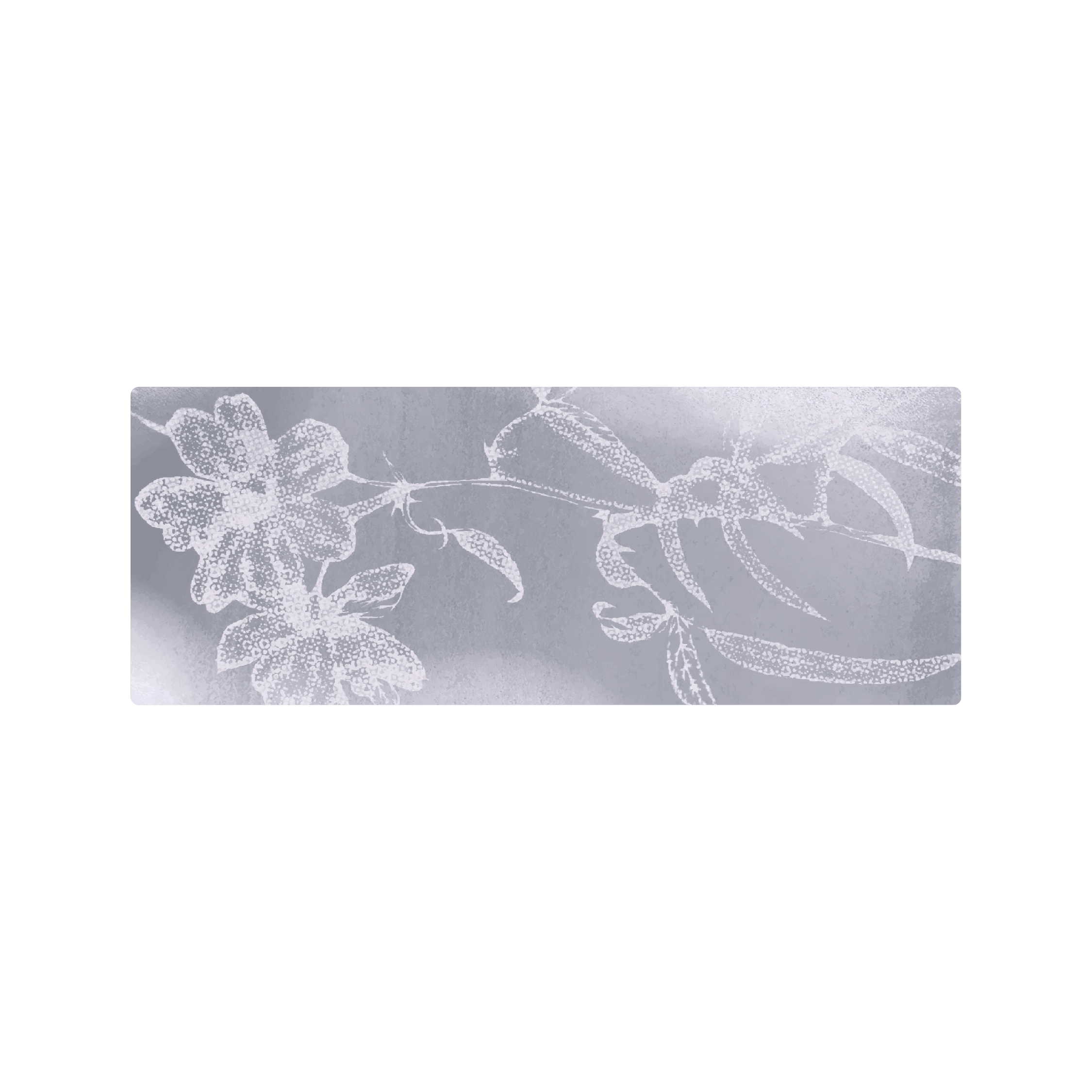 Mousepad Gray Smoke Blossom 80x30 Classic | Custom