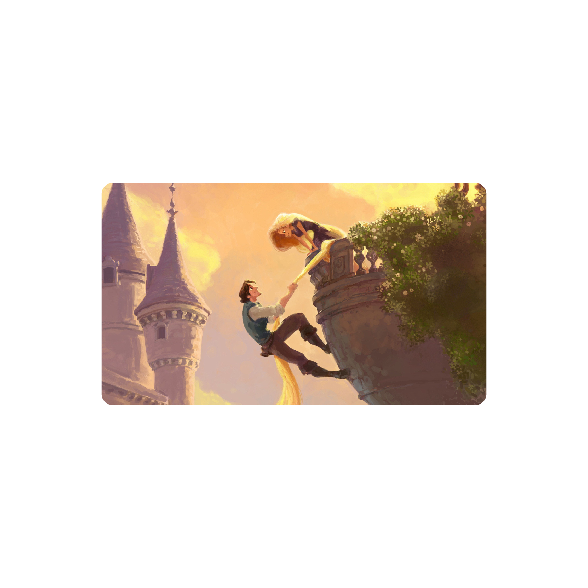 Mousepad Rapunzel y Eugene 61x35 Classic | Custom