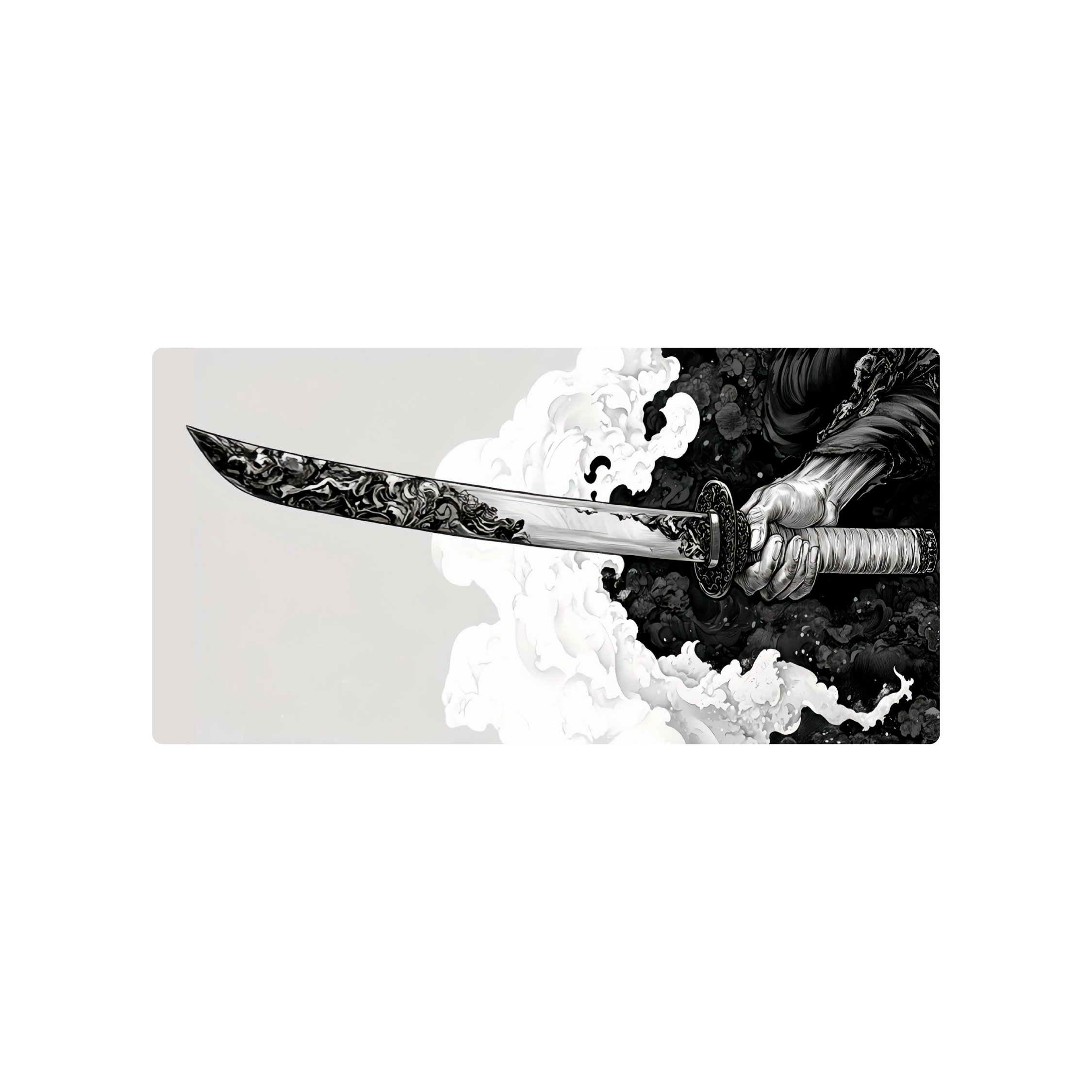 Mousepad Samurai con katana 120x60 Classic | Custom