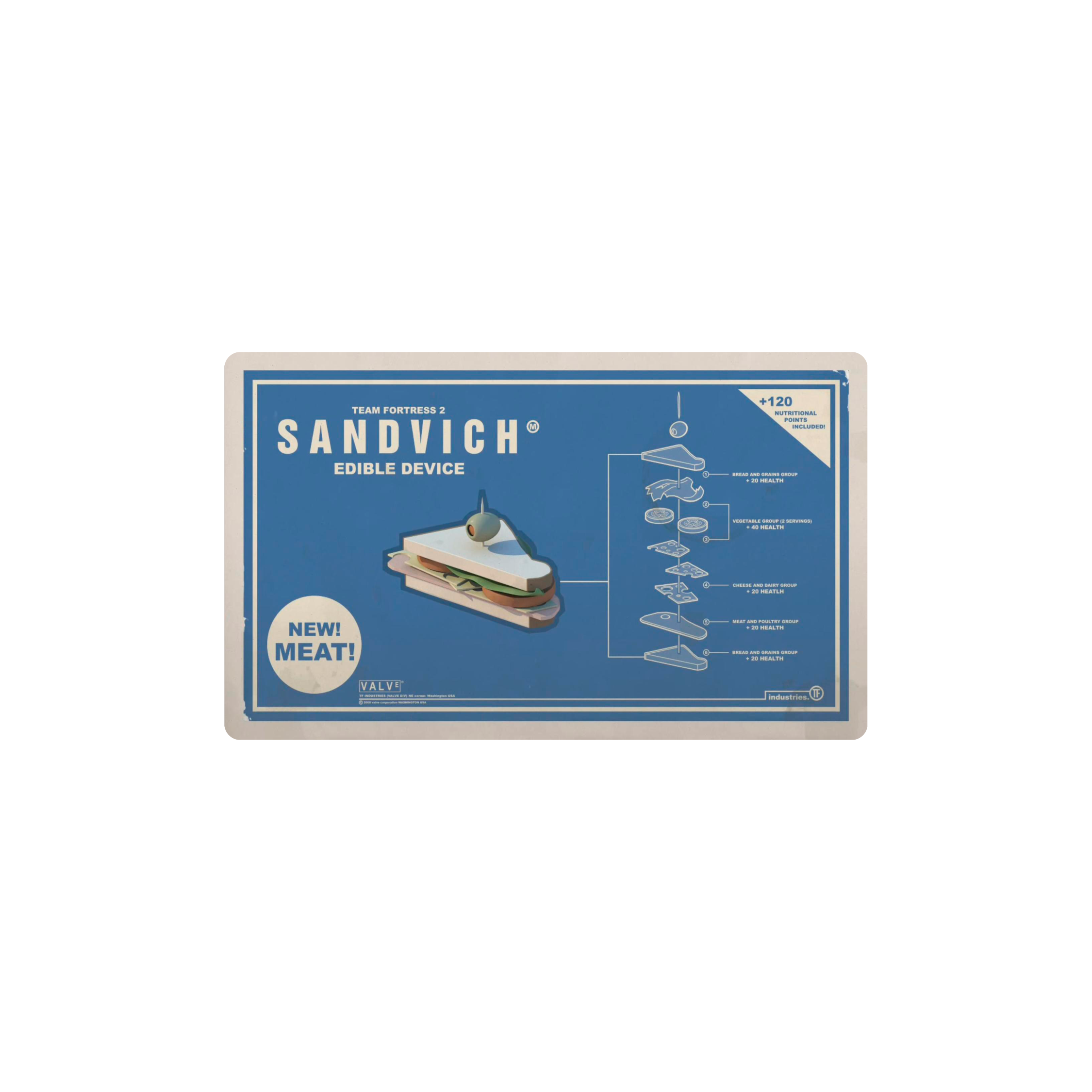 Mousepad Sandwich TF2 60x36 Classic | Custom