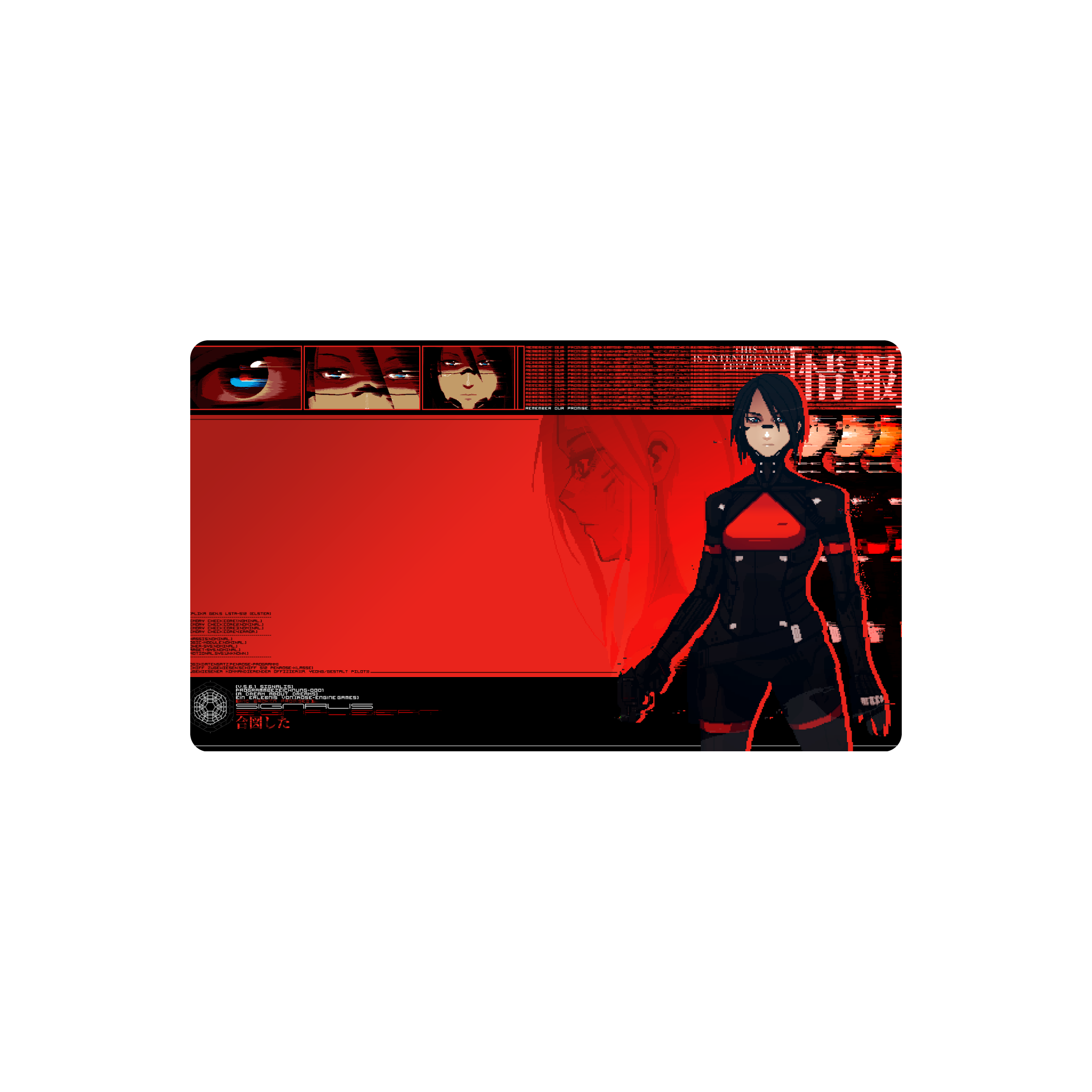 Mousepad Signalis 61x35 Classic | Custom