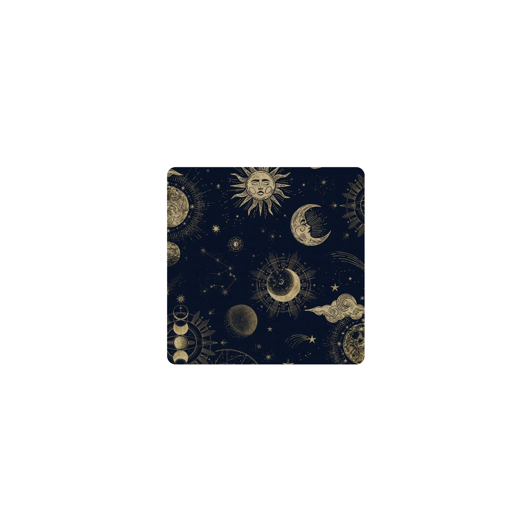 Mousepad Sol y luna 25x25 Classic | Custom