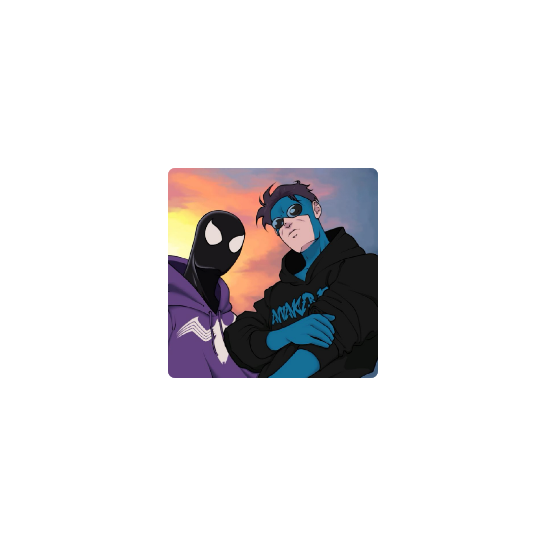 Mousepad SpiderMan e Invincible 25x25  Classic | Custom