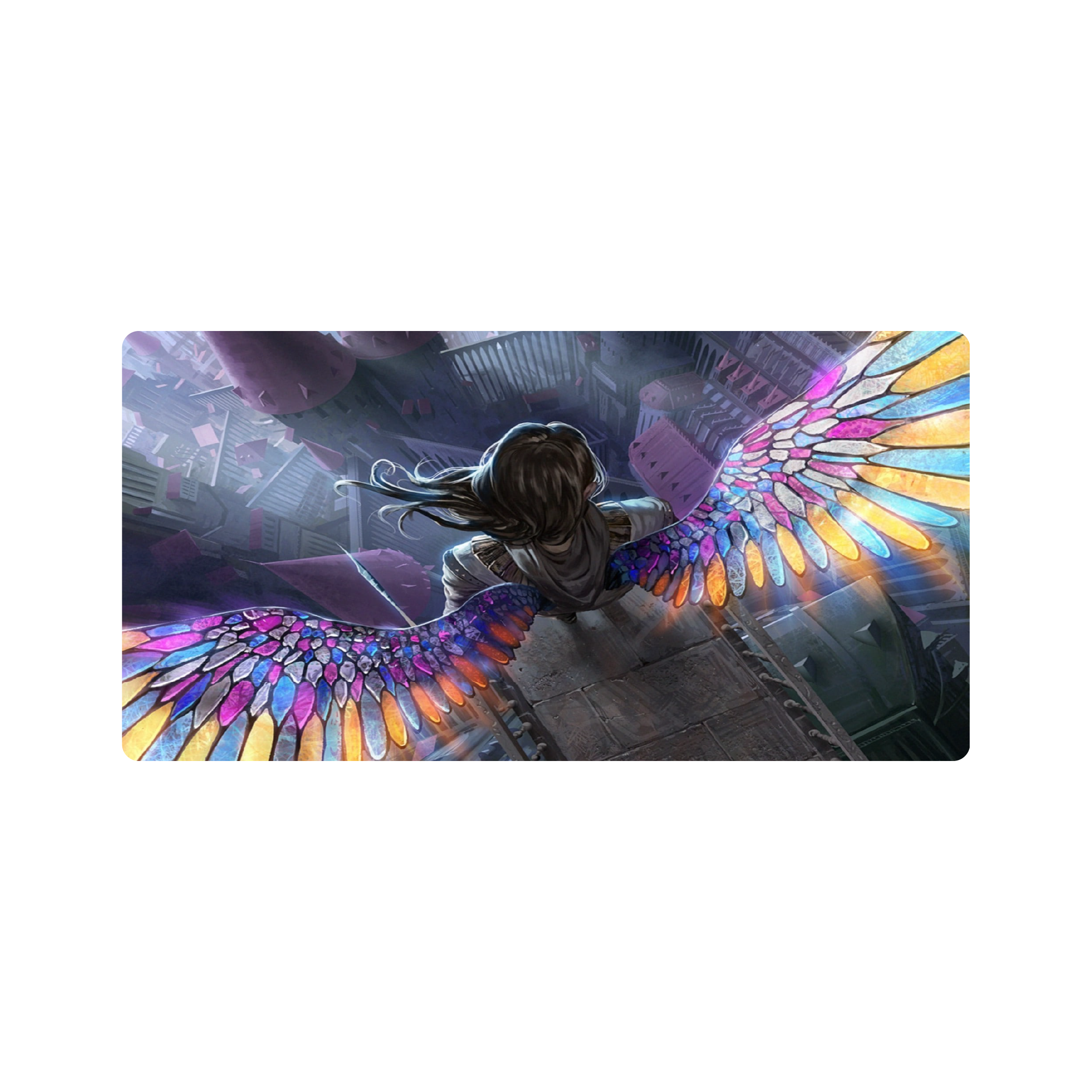 Mousepad Stained Glass Wings 60x30 PRO | Custom