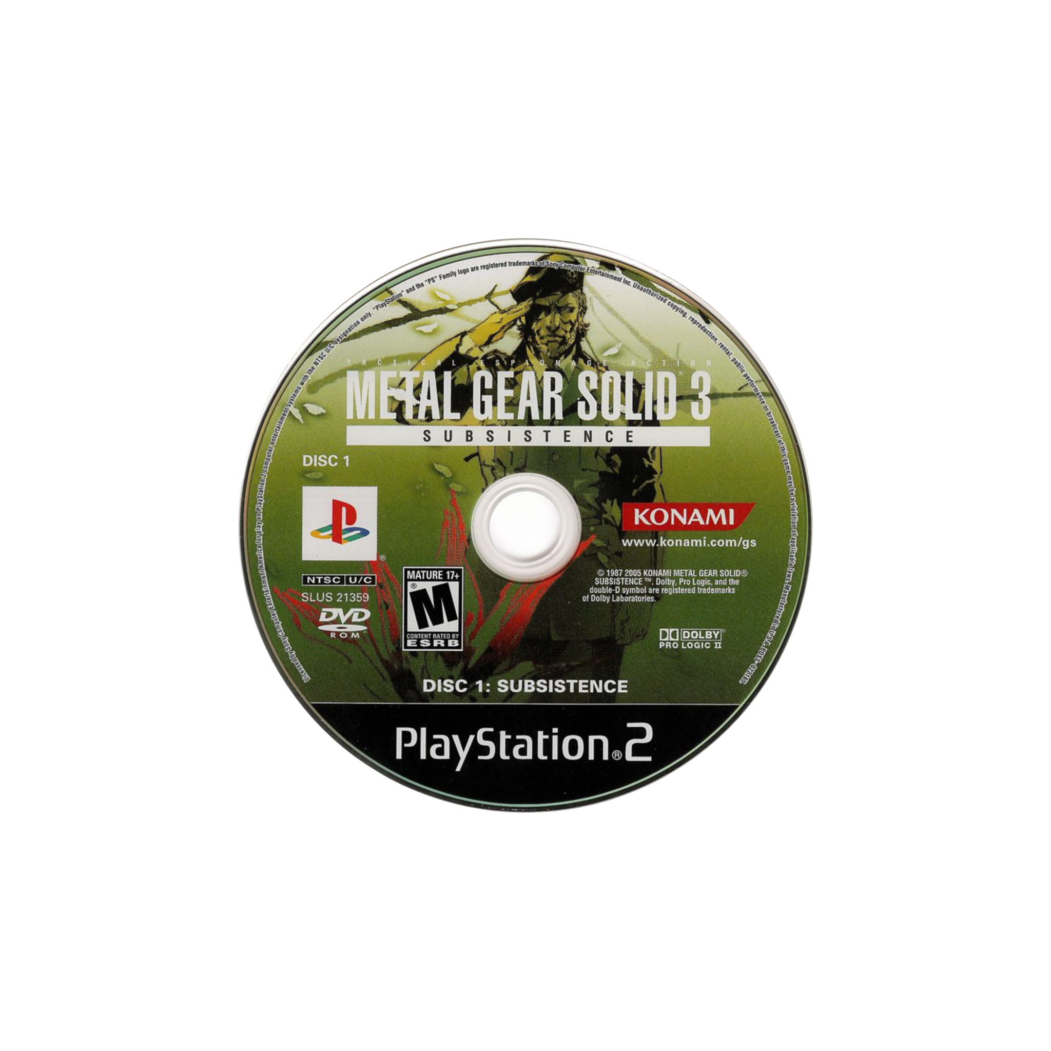 Metal Gear Solid 3 PS2
