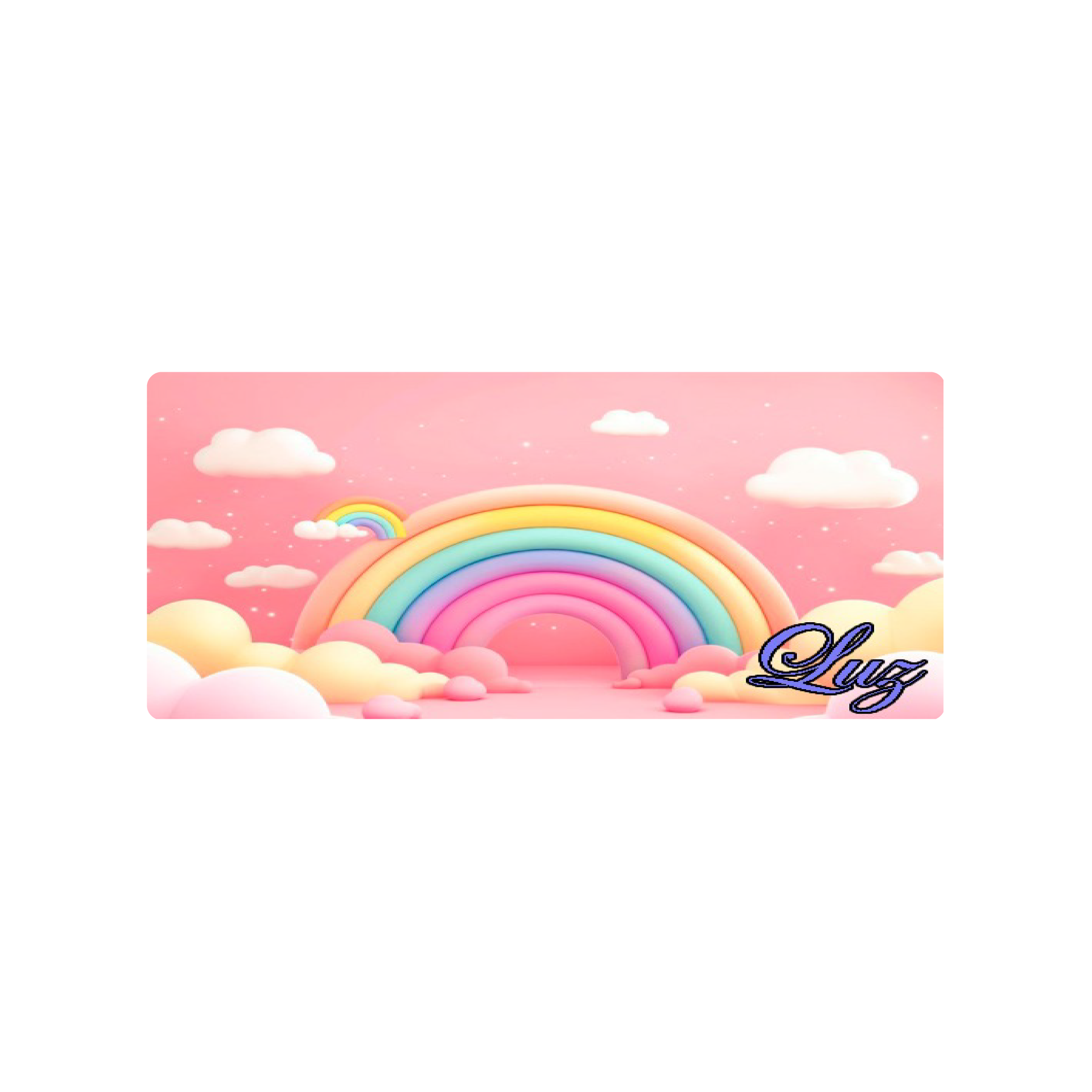Mousepad arcoiris luz violetanegro 70x30 Classic | Custom