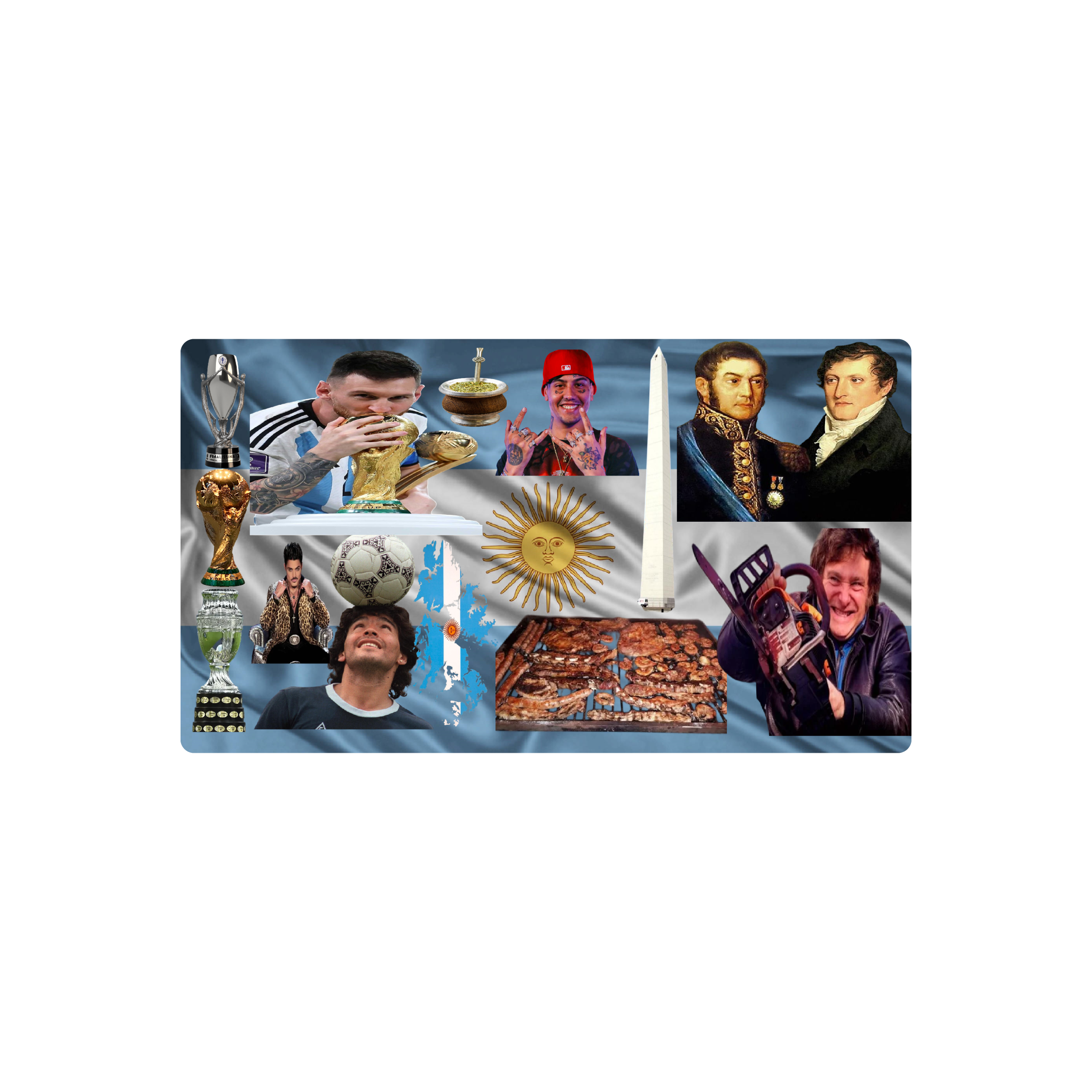 Mousepad argento 2 80x45 Classic | Custom