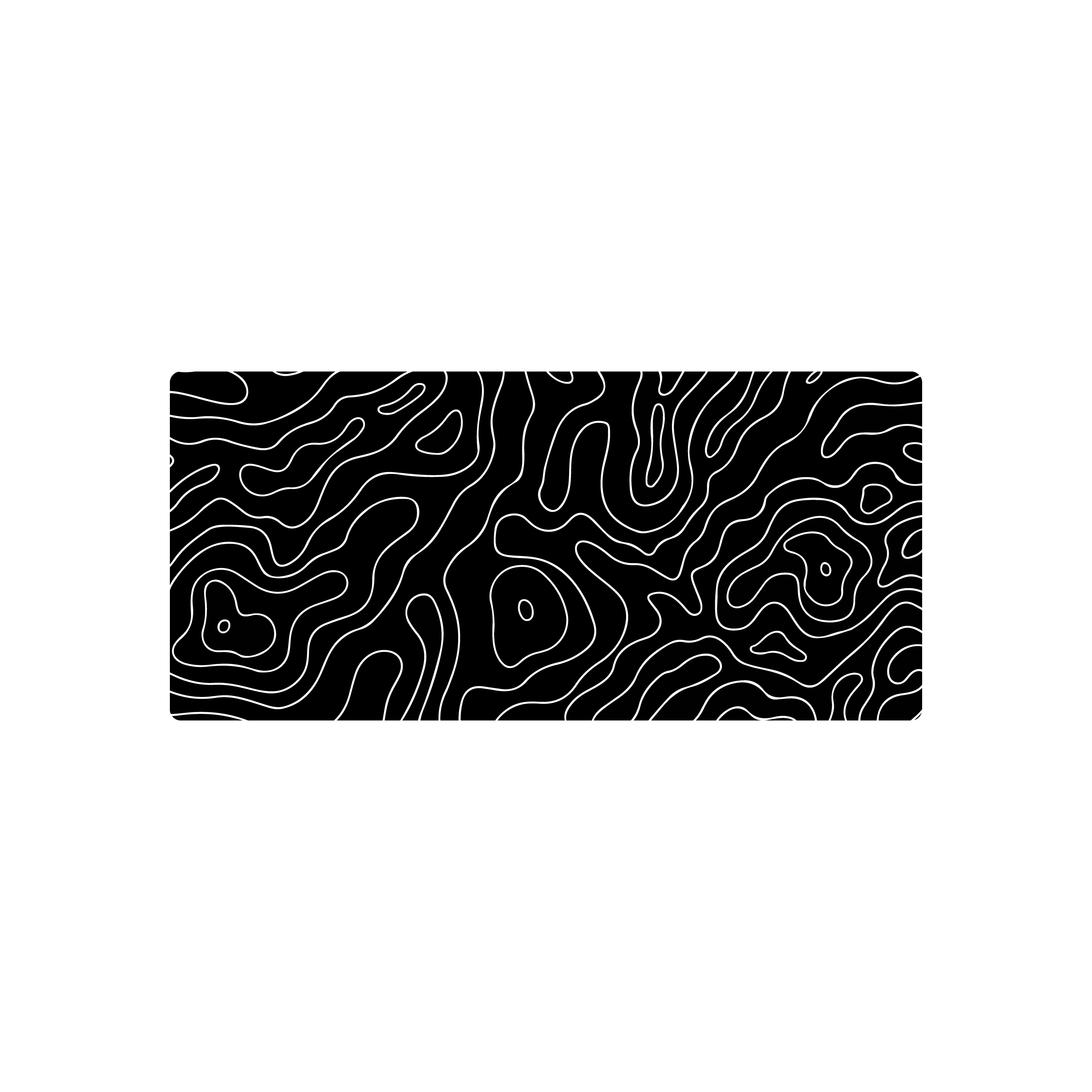 Mousepad Topografico negro 70x32 Classic | Custom