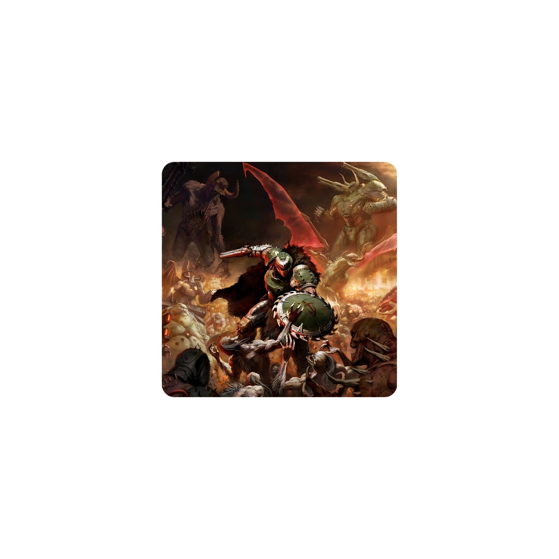 Mousepad doom slayer 25x25 Classic | Custom
