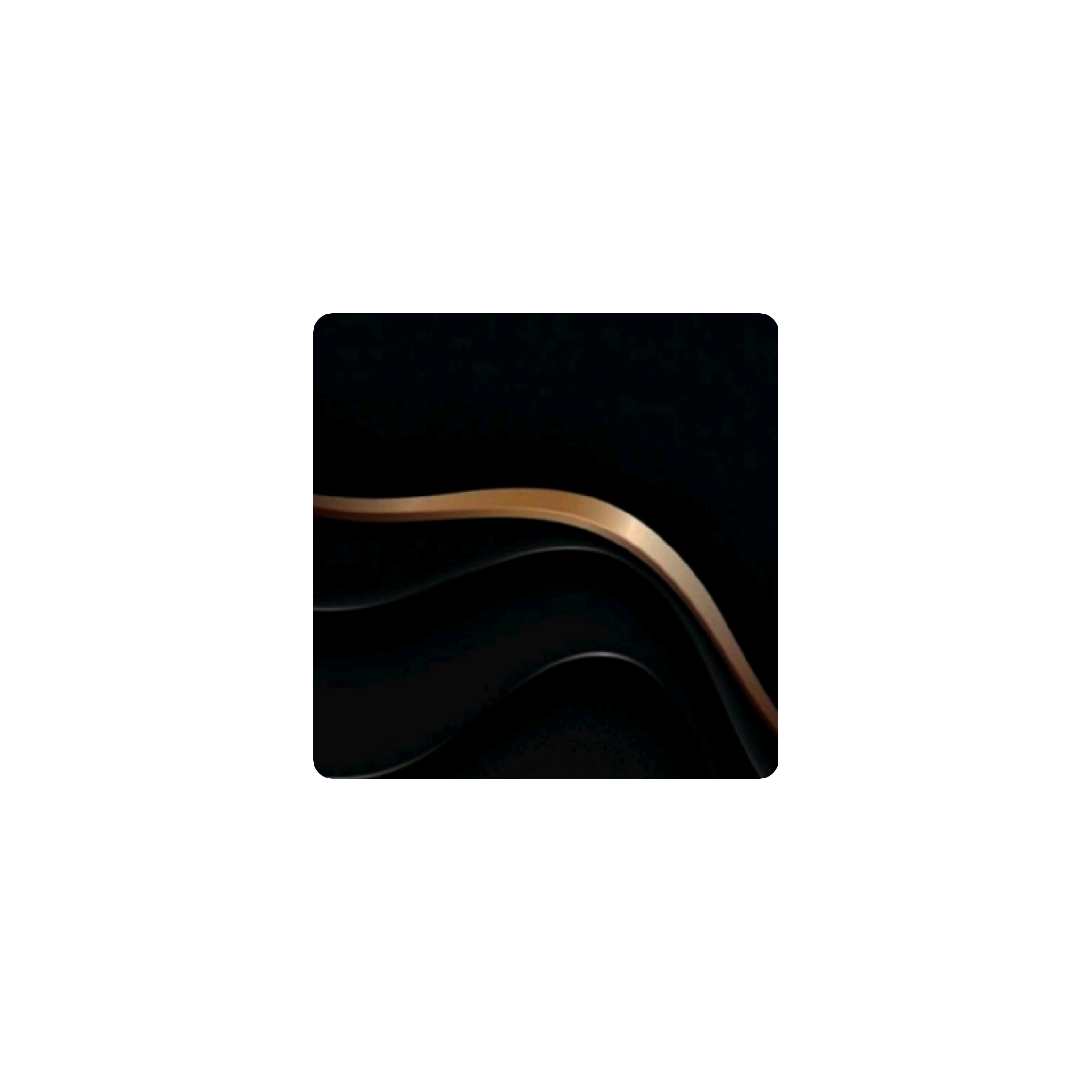 Mousepad dorado con negro 25x25 Classic | Custom