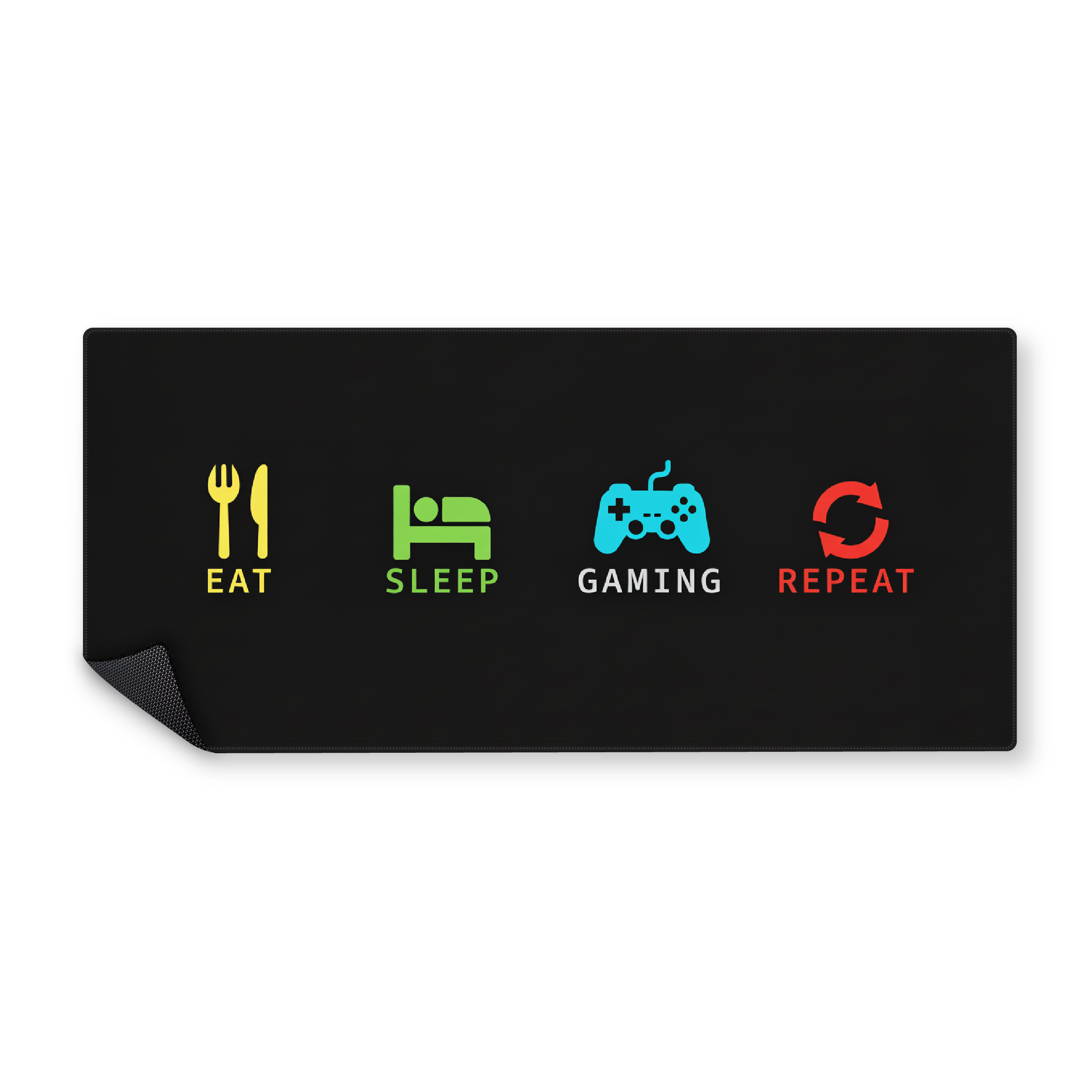 Mousepad eat sleep gaming repeat 90x40 Classic | Custom