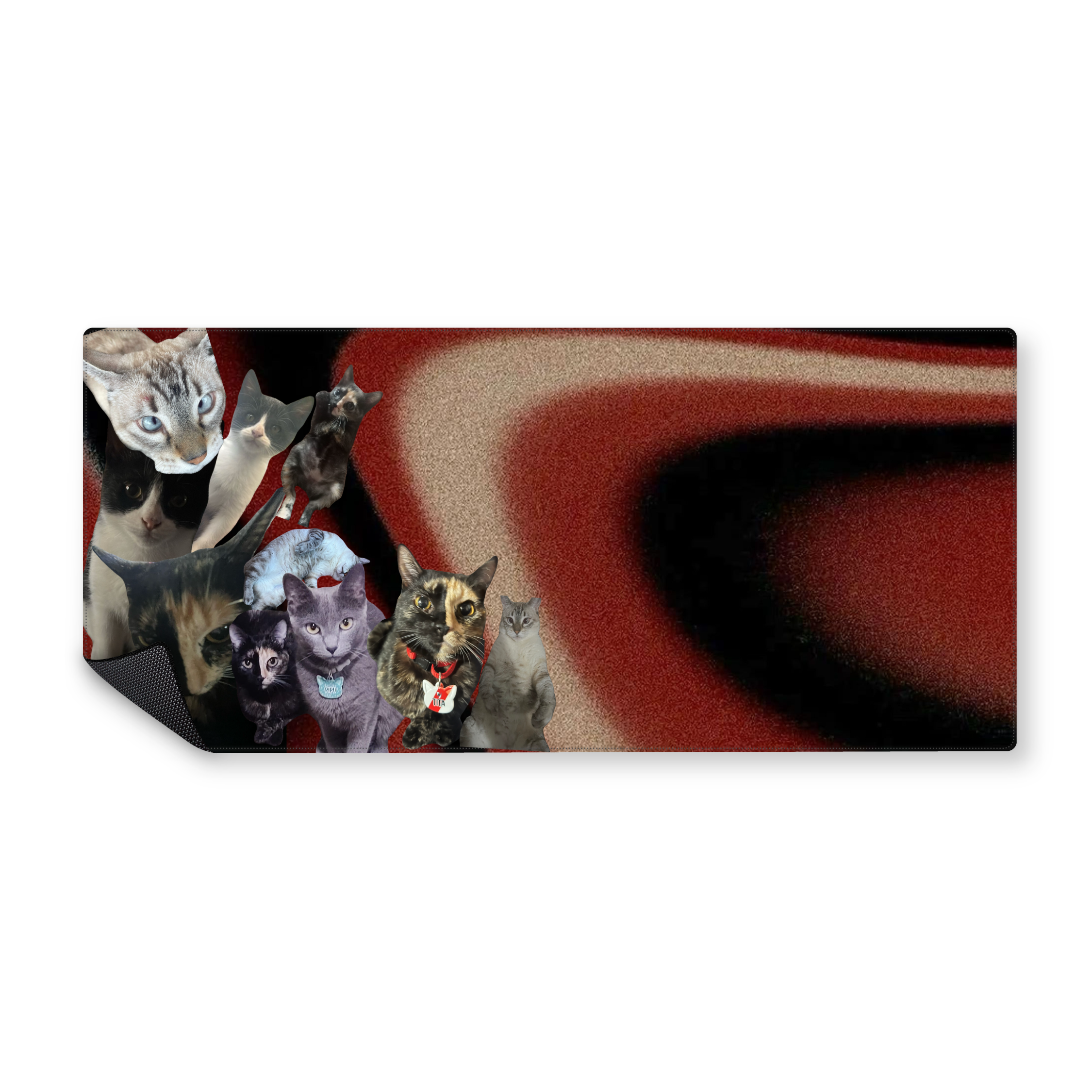 Mousepad gatitos fondo piola 90x40 PRO | Custom