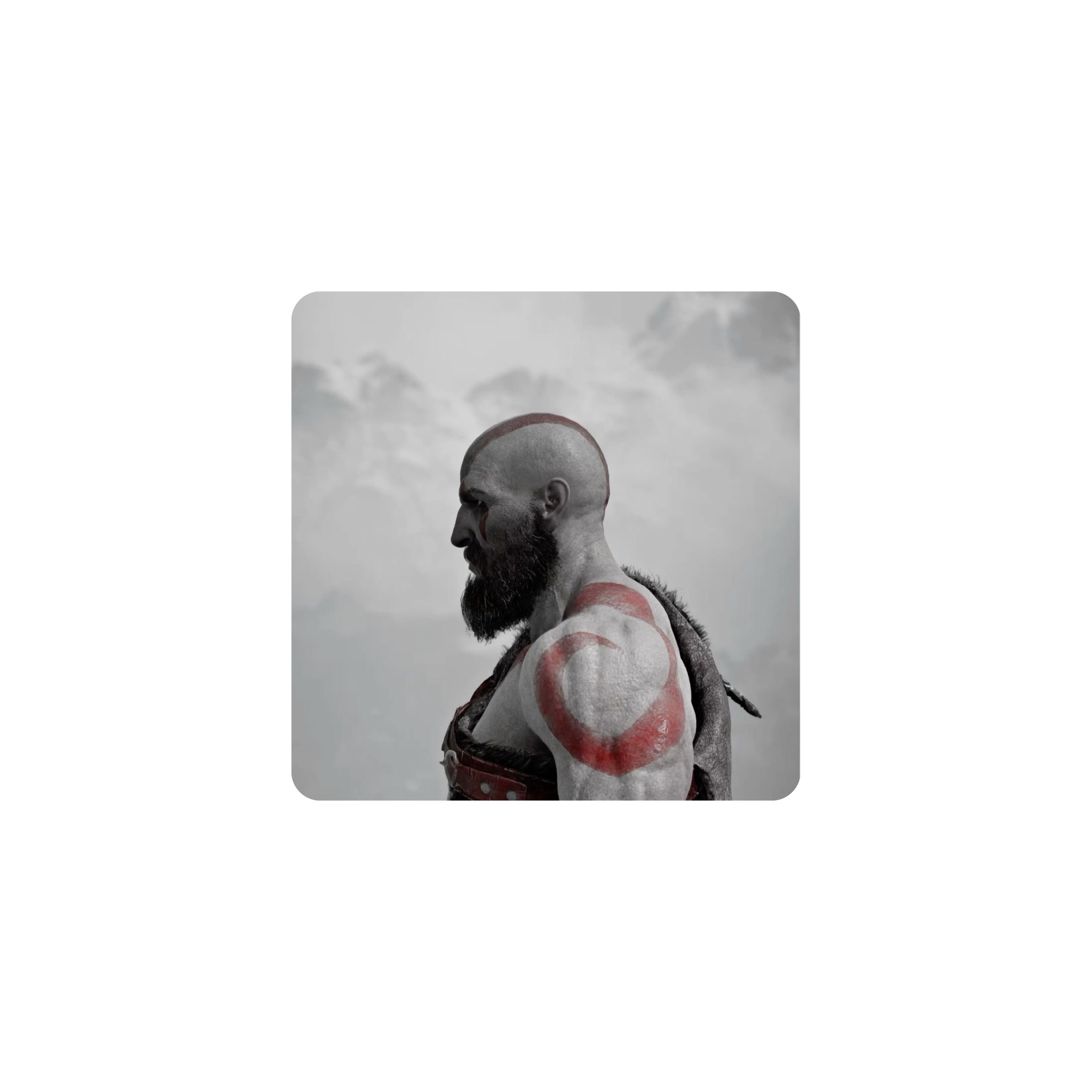 Mousepad god of war 45x45 PRO | Custom