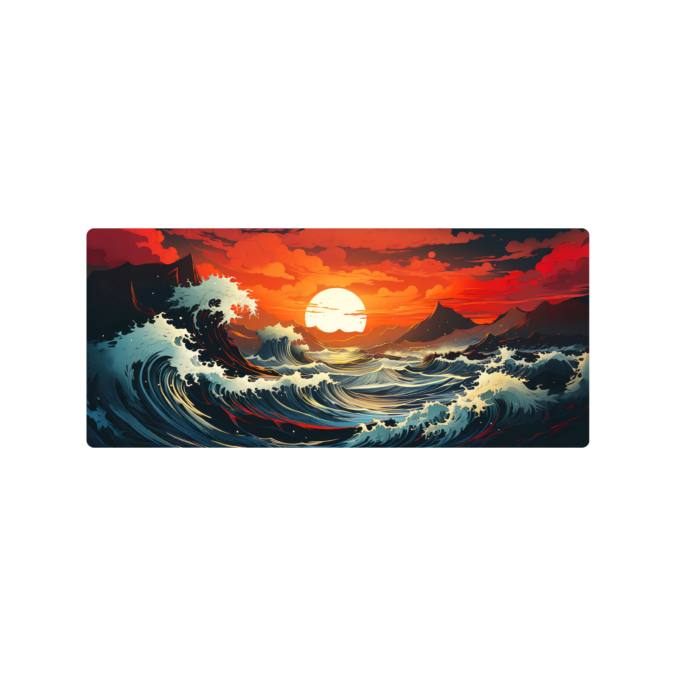 Mousepad gran ola kanagawa sunset 70x30 PRO | Custom