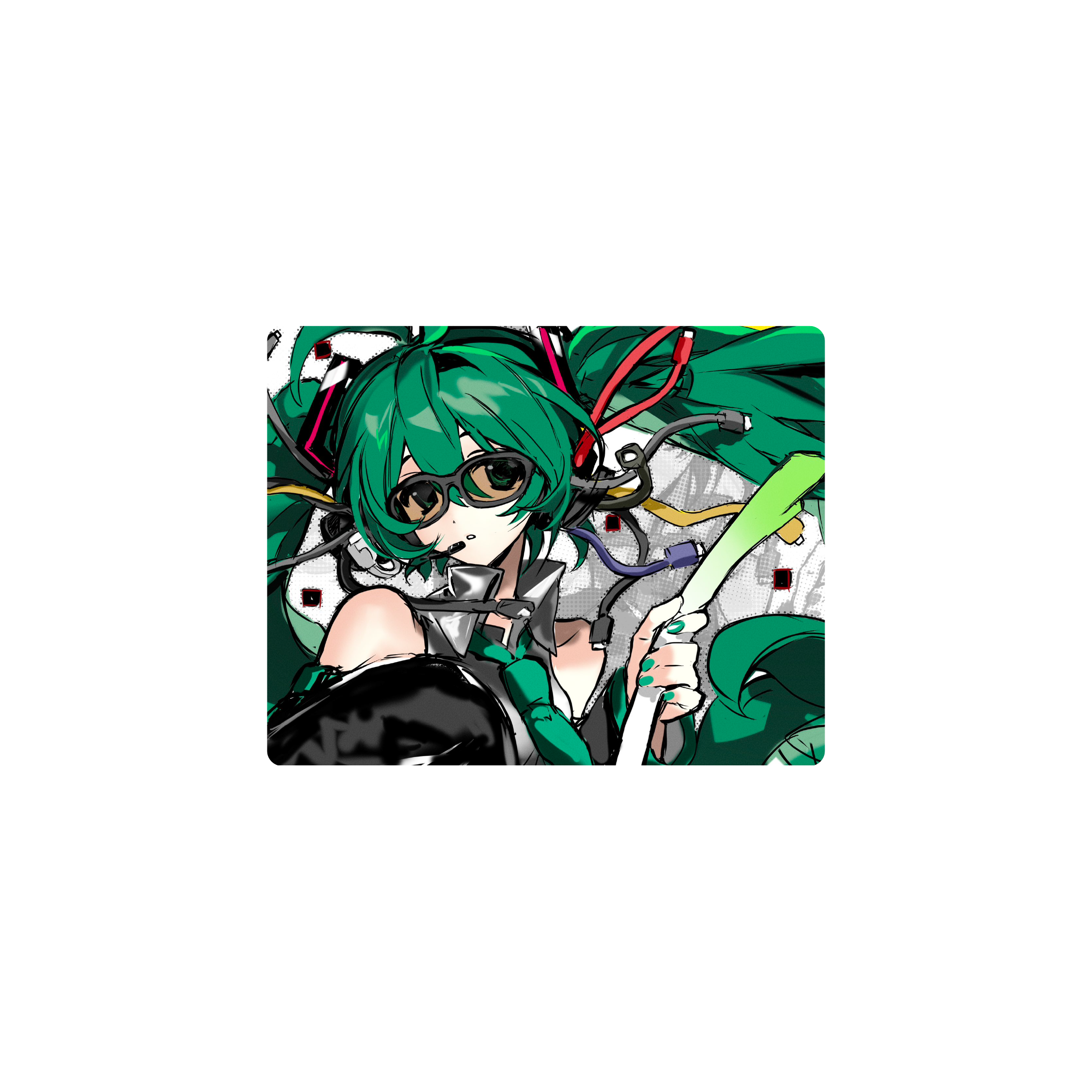 Mousepad miku verde 50x40 PRO | Custom