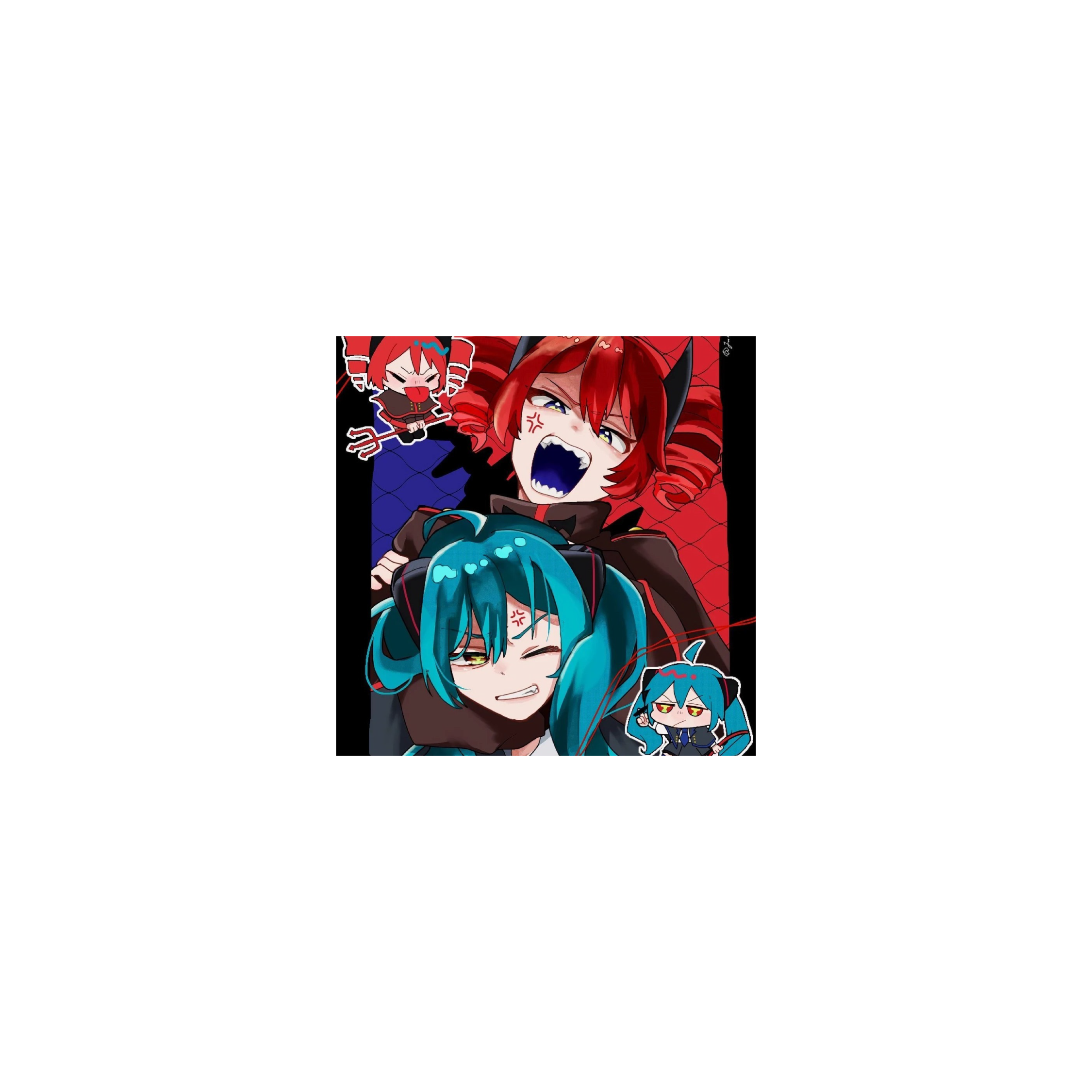 Mousepad miku y teto 25x25 Classic | Custom
