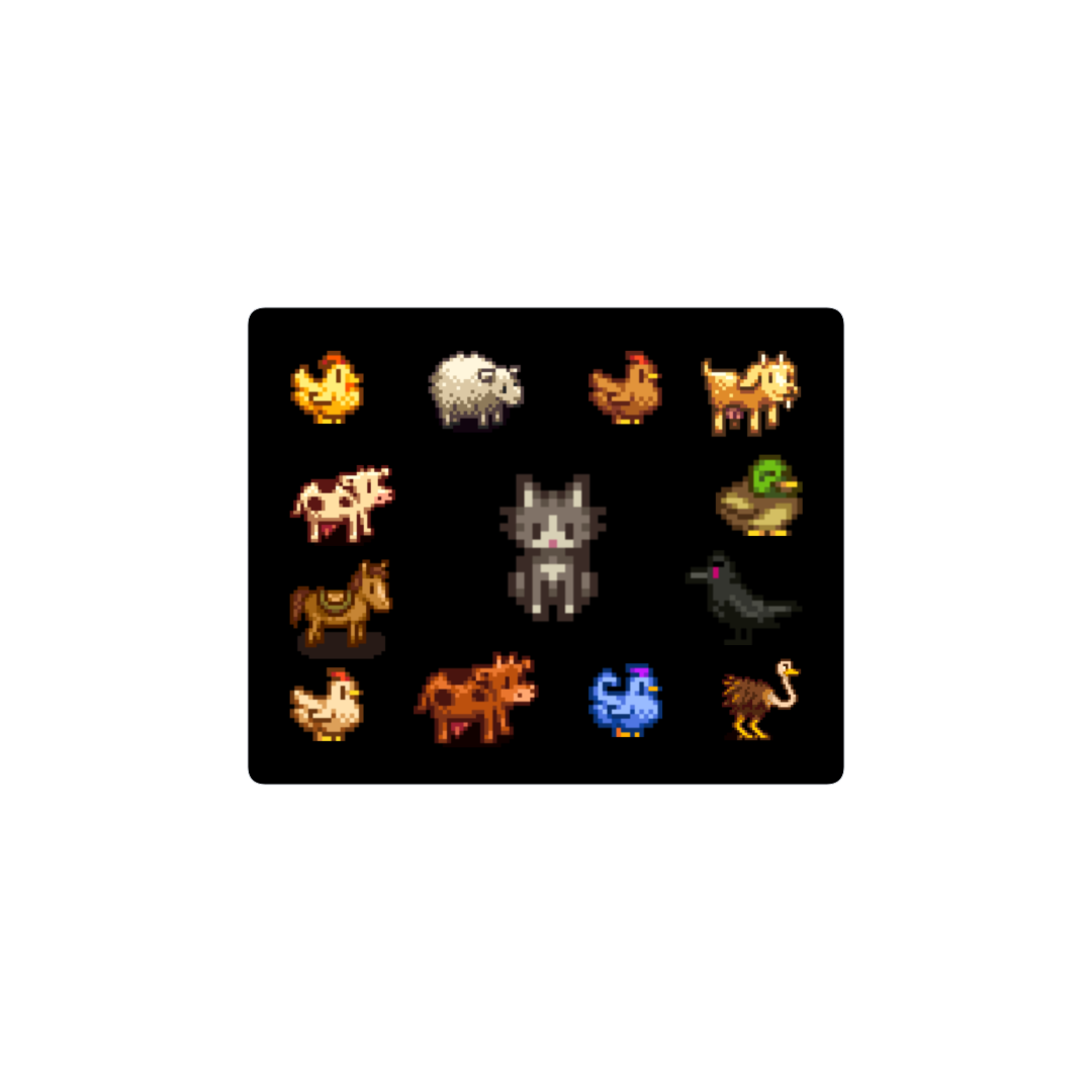Animales Stardew valley