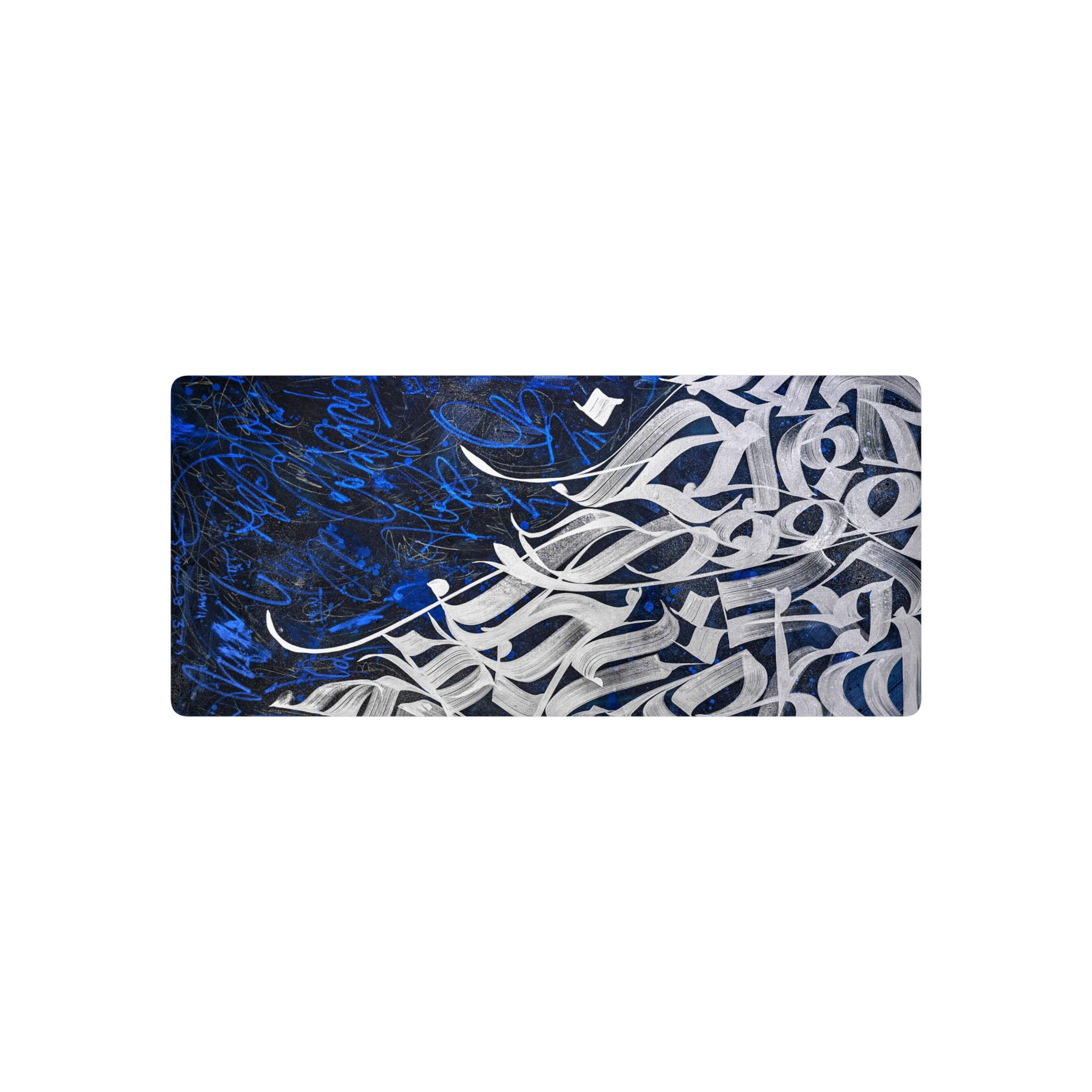 Calligraffitti Blue and White